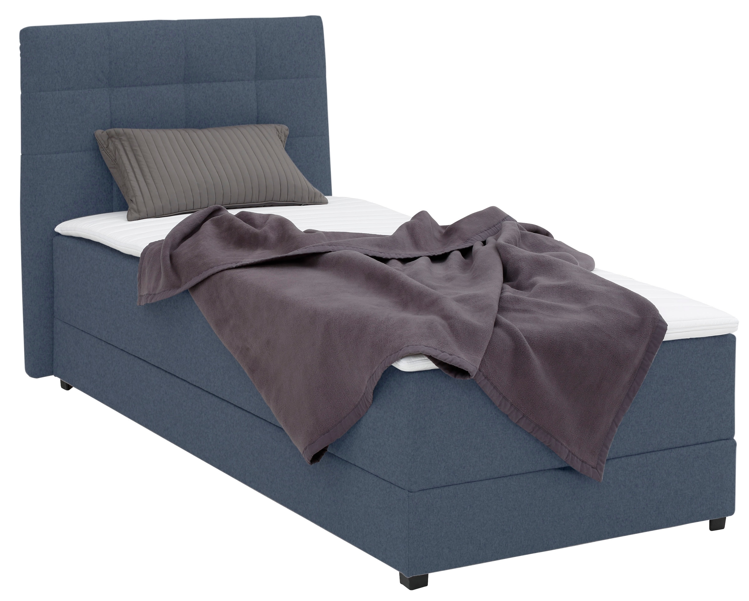 Lüttenhütt Boxbett »Mieke« incl. Bettkasten und Topper, Bezug imprägniert, 2 Breiten