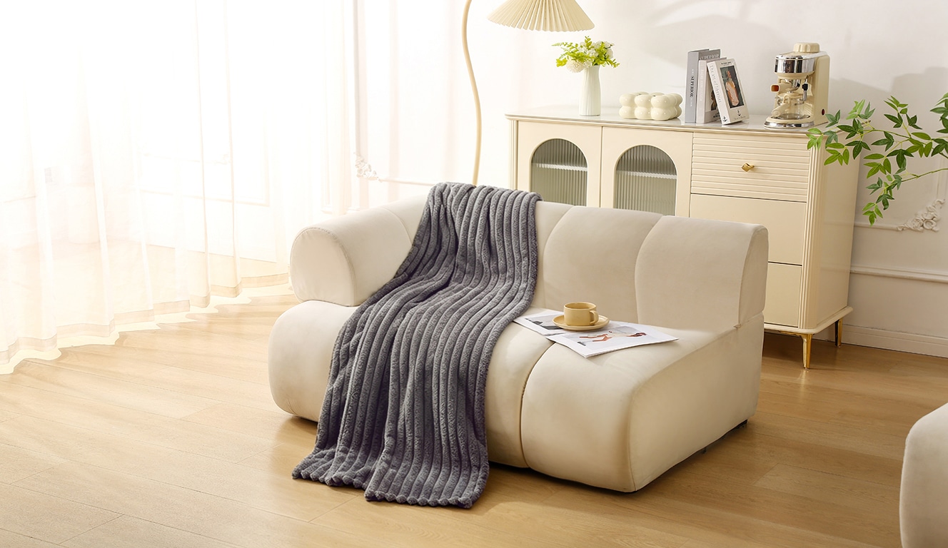 OTTO home Wohndecke »Millara« Kuscheldecke in Cord-Optik, 150x200 cm, Wohndecke, Sofadecke,