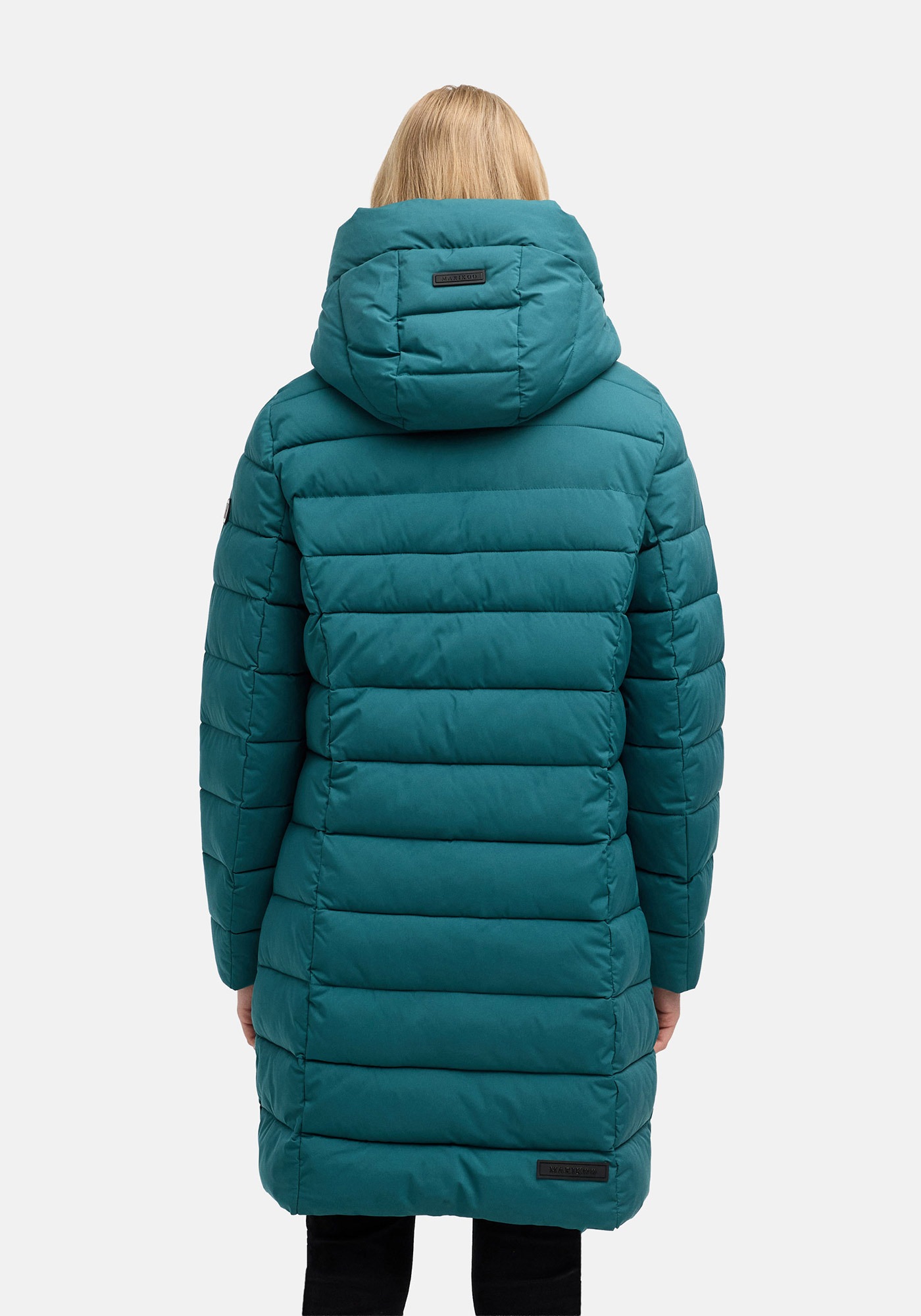 Marikoo Winterjacke »Nanoraa« mit Kapuze Winterjacke mit horizontaler Steppung, hohem Kragen & Kapuze