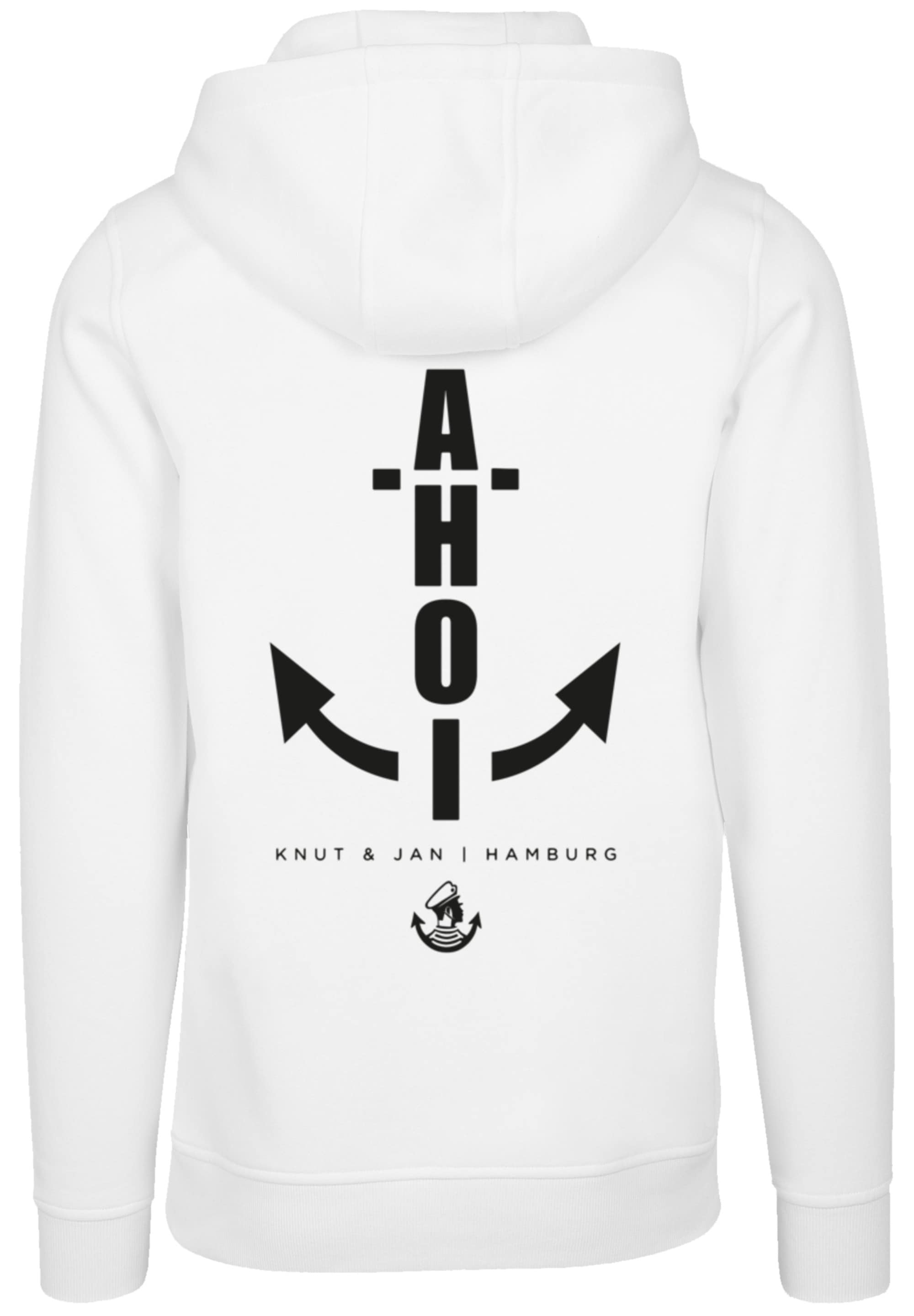 F4NT4STIC Kapuzenpullover »Ahoi Anker Knut & Jan Hamburg«, Print