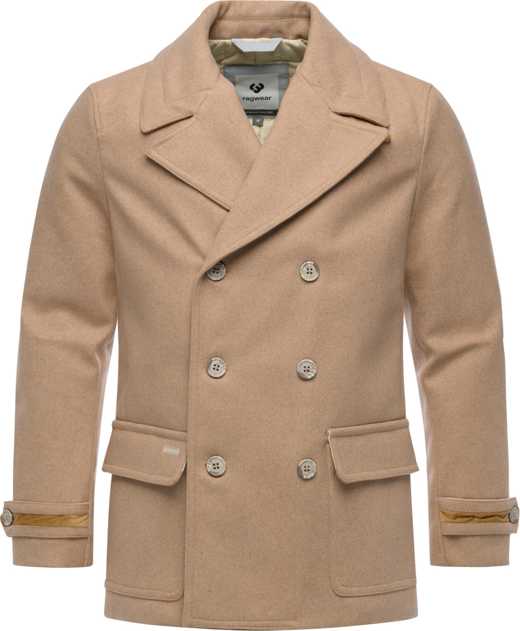 Ragwear Kurzmantel "Parr YOUMODO" klassischer Herren Wintermantel mit Rever günstig online kaufen