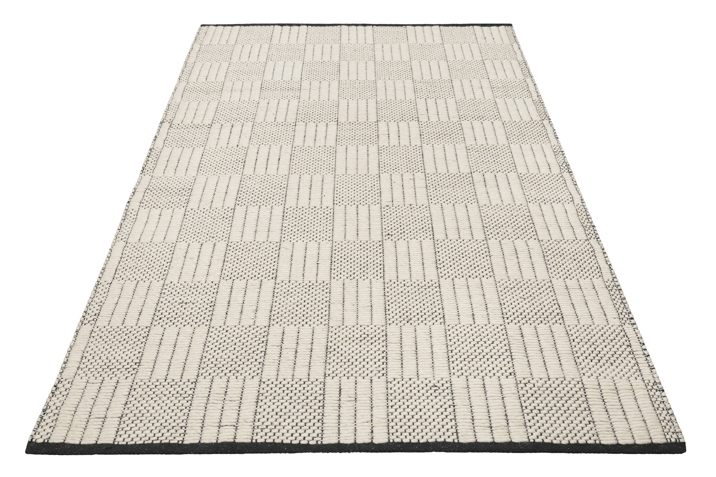 Teppich WECON HOME "Lani", weiß (sanftes weiß), B:160cm H:8mm L:230cm, Schurwolle, Teppiche, Teppich, handgewebt, robust, strapazierfähig, skandinavisch, Naturfaser 2