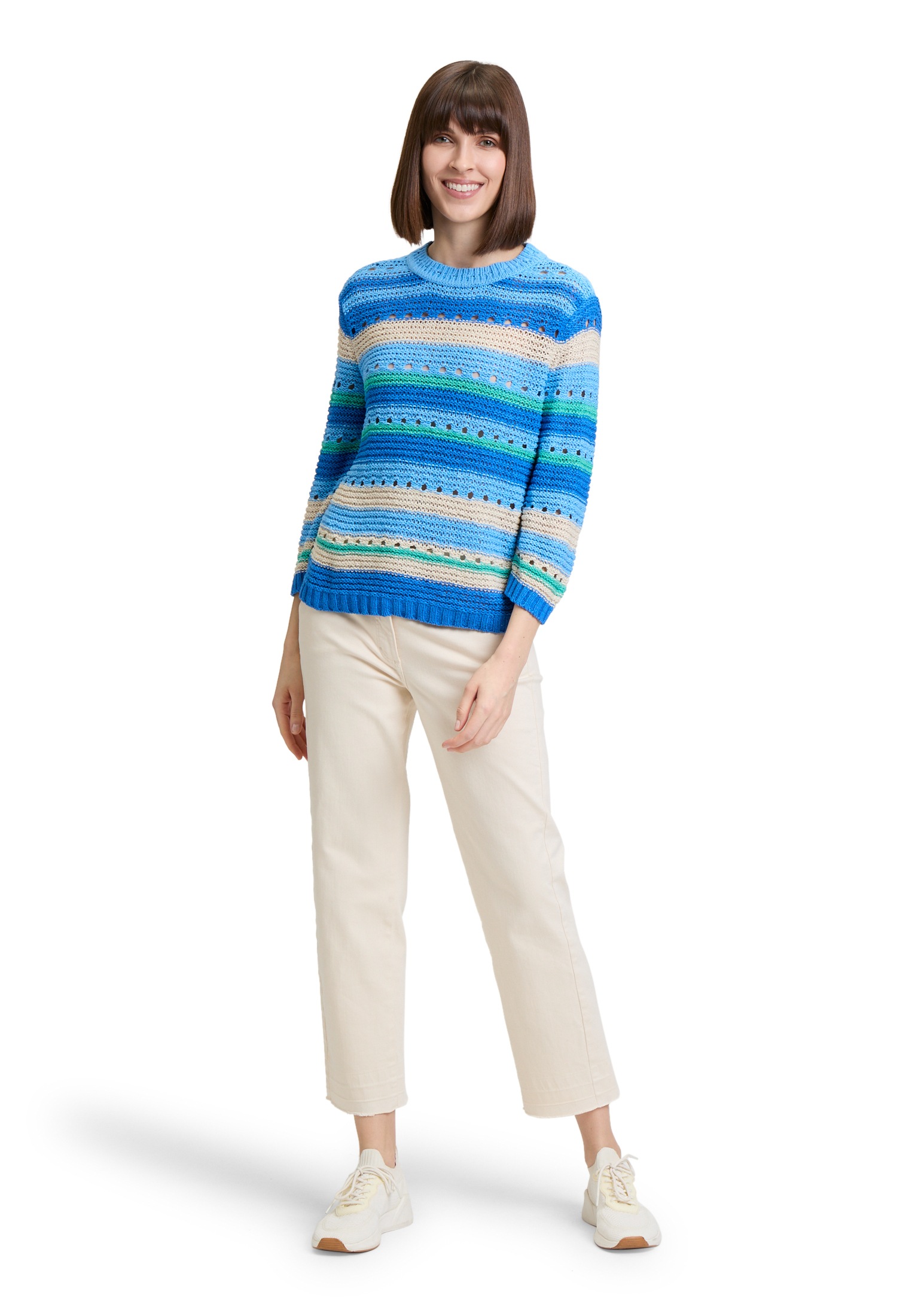 Betty Barclay Strickpullover »Betty Barclay Grobstrick-Pullover mit Ringel«, (1 tlg.), Ringel