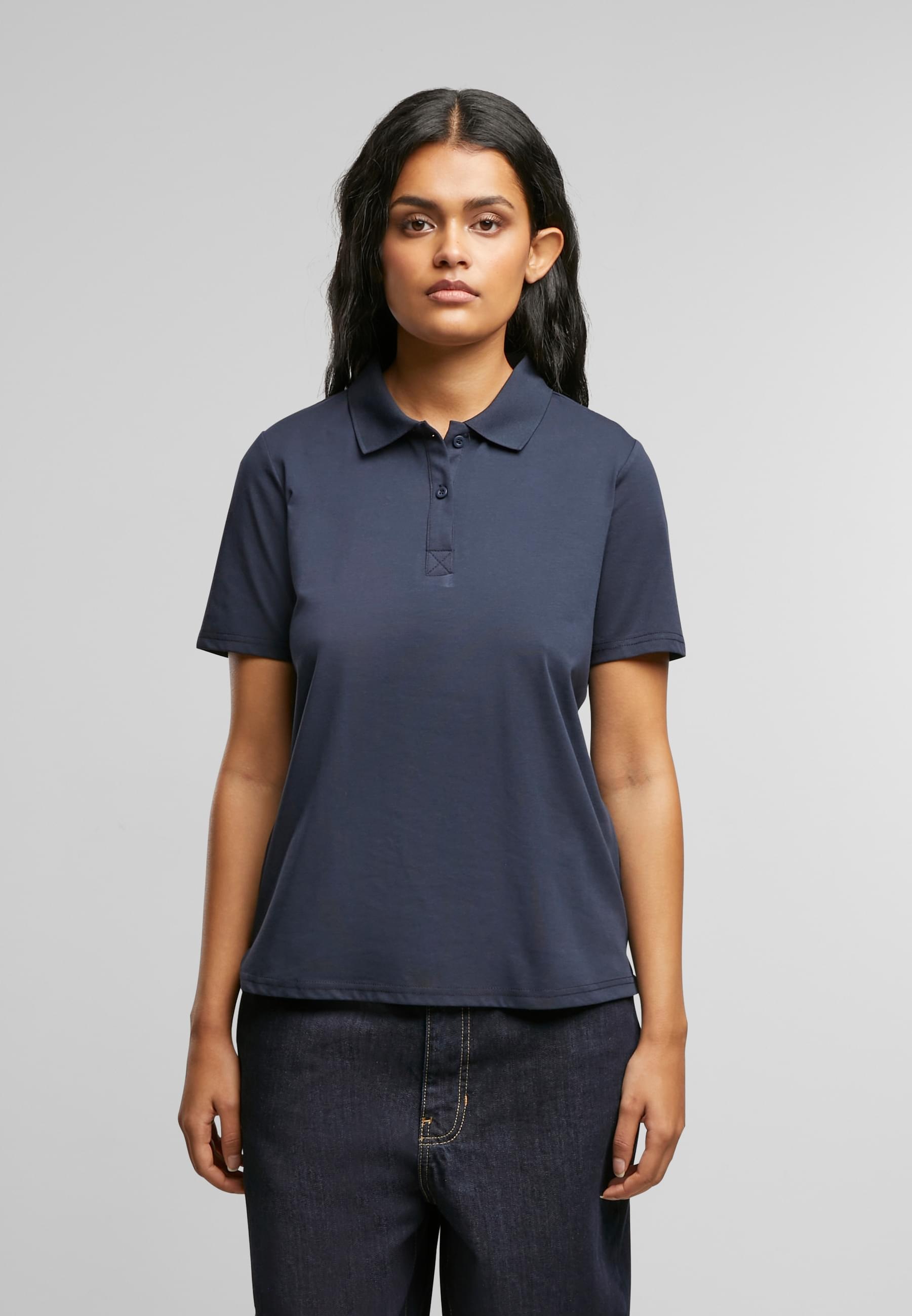 URBAN CLASSICS Poloshirt »Urban Classics Ladies Sorona Polo Tee«, (1 tlg.)
