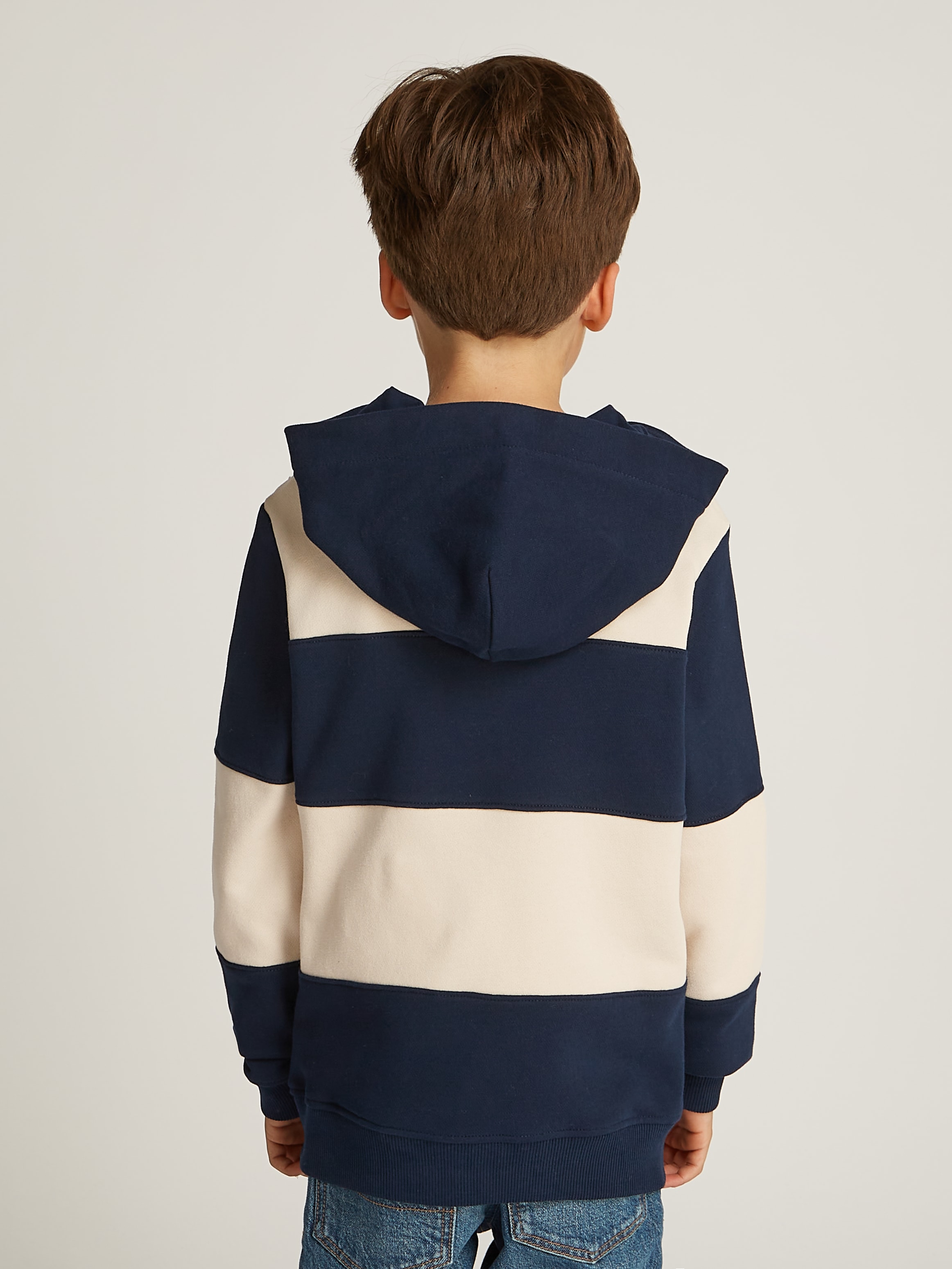 Tommy Hilfiger Kapuzensweatshirt »STRIPED REG HOODIE«, im Streifendesign