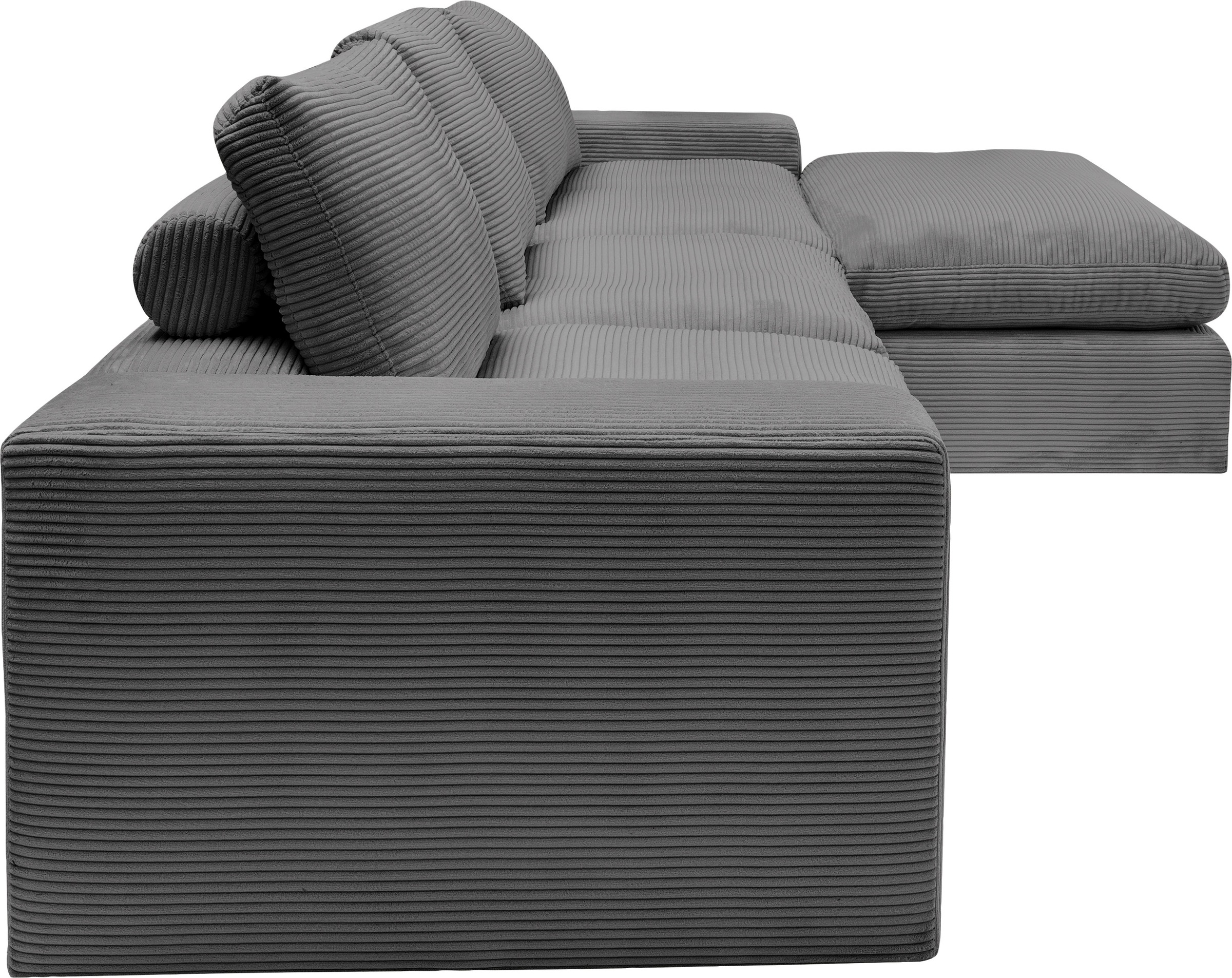 alina Ecksofa »Sandy«, mit Recamiere, in modernem Cordstoff
