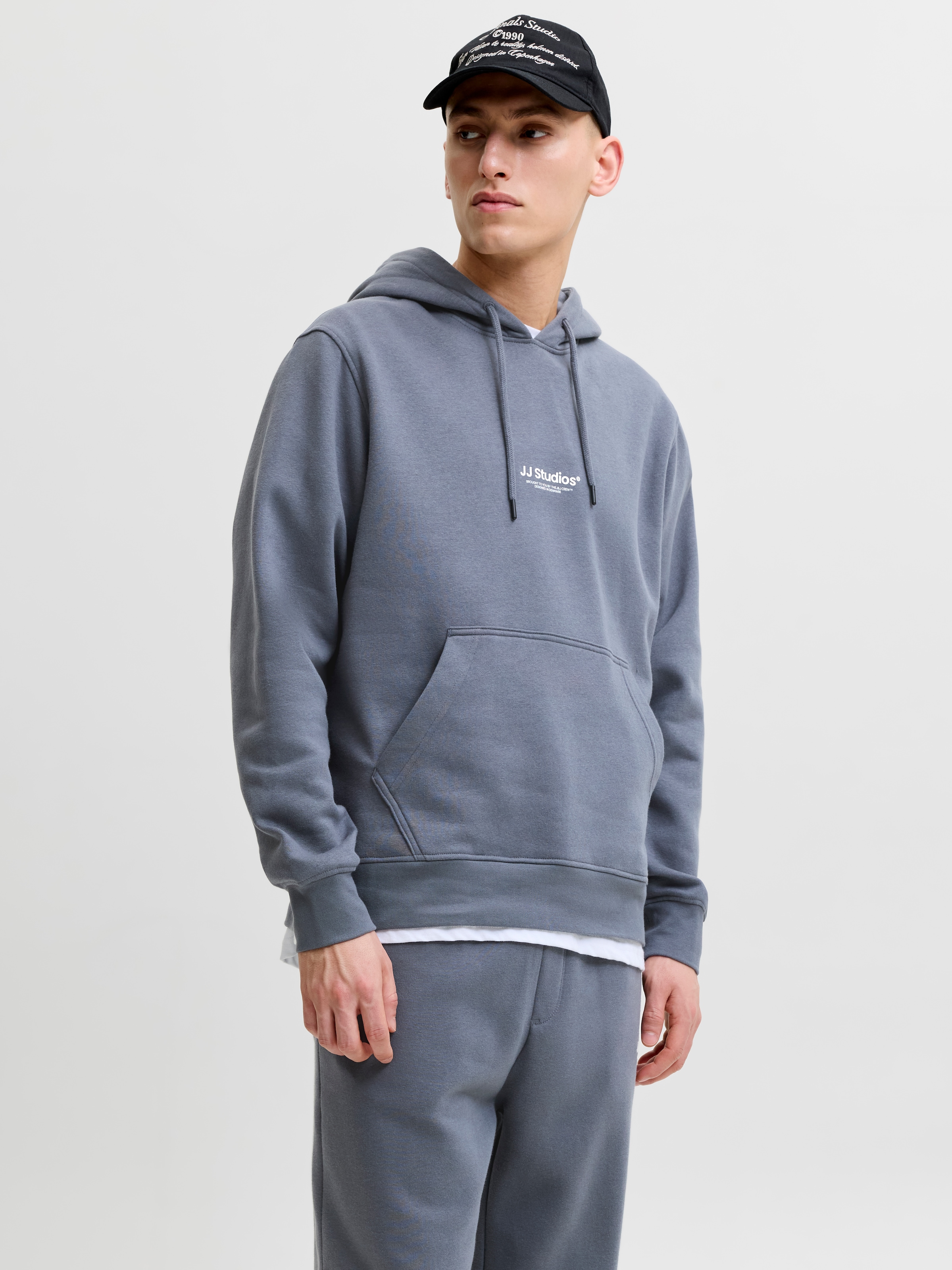 Jack & Jones Kapuzensweatshirt "Jjesoho Sweat Hood Noos", Baumwollmischung, Relaxed Fit