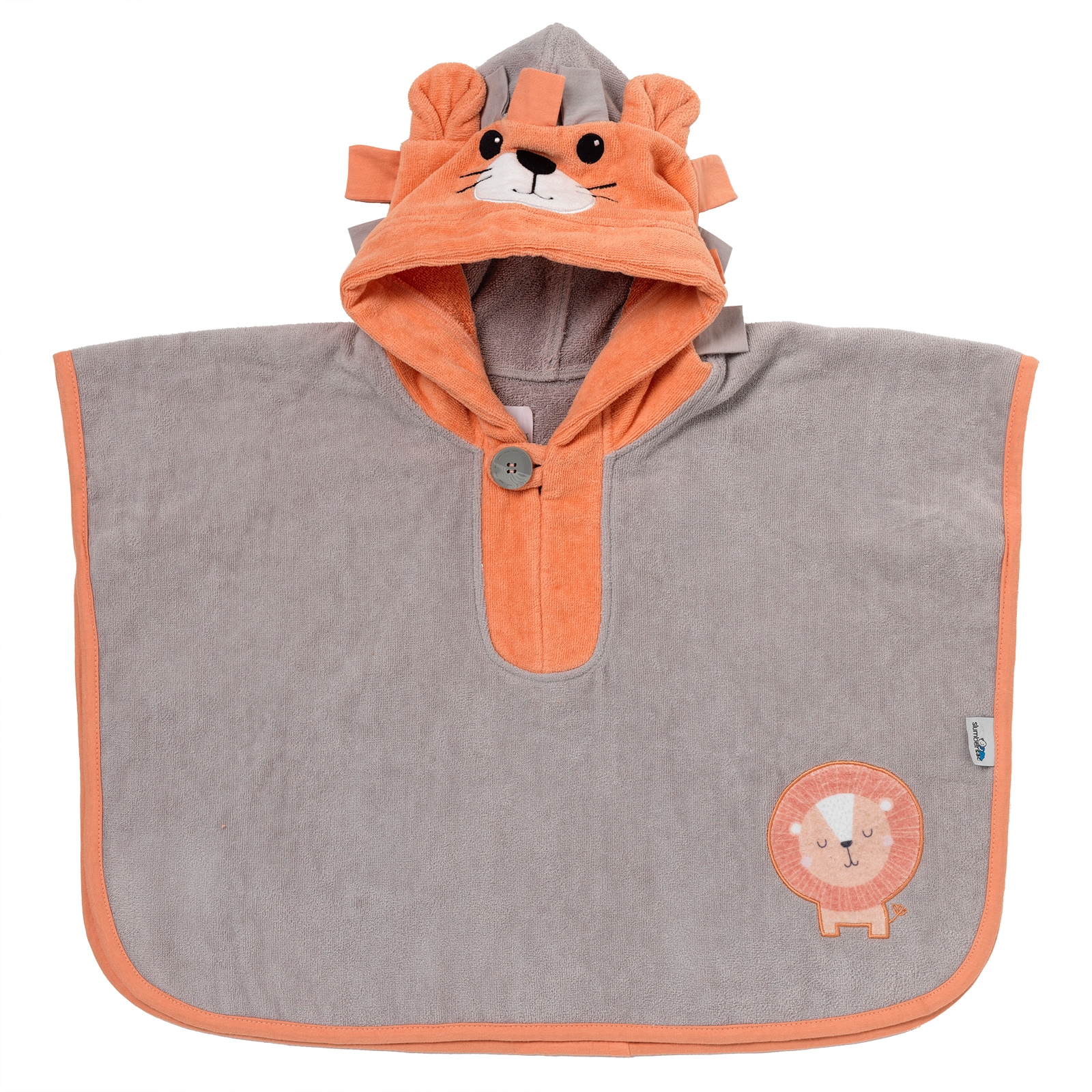 Kinderbademantel SCHLUMMERSACK, braun, Obermaterial: 100% Baumwolle CO., Hausmäntel, "Ponchos"