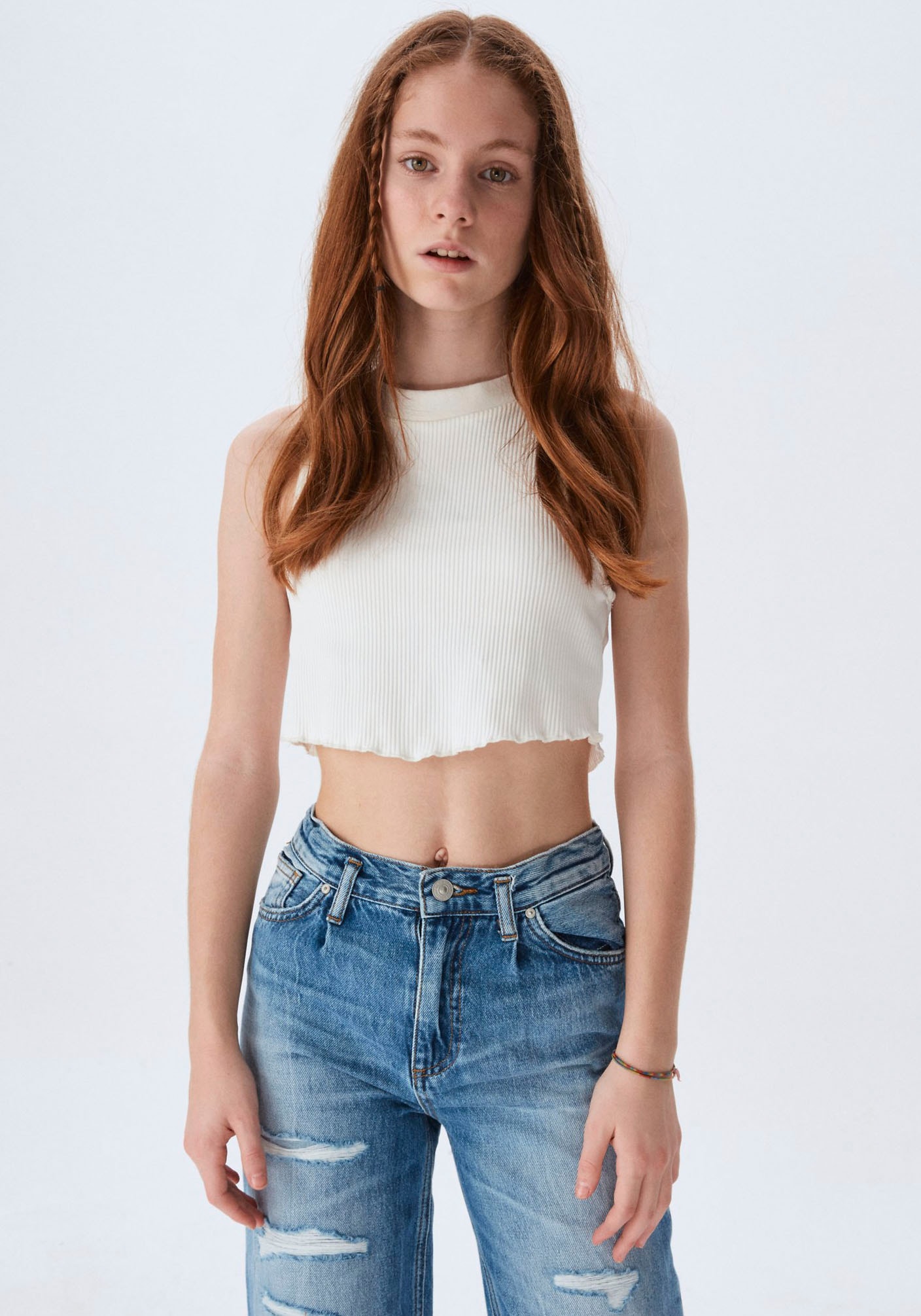 LTB Weite Jeans »FELICIA«, mit Destroyed-Effekten, for GIRLS