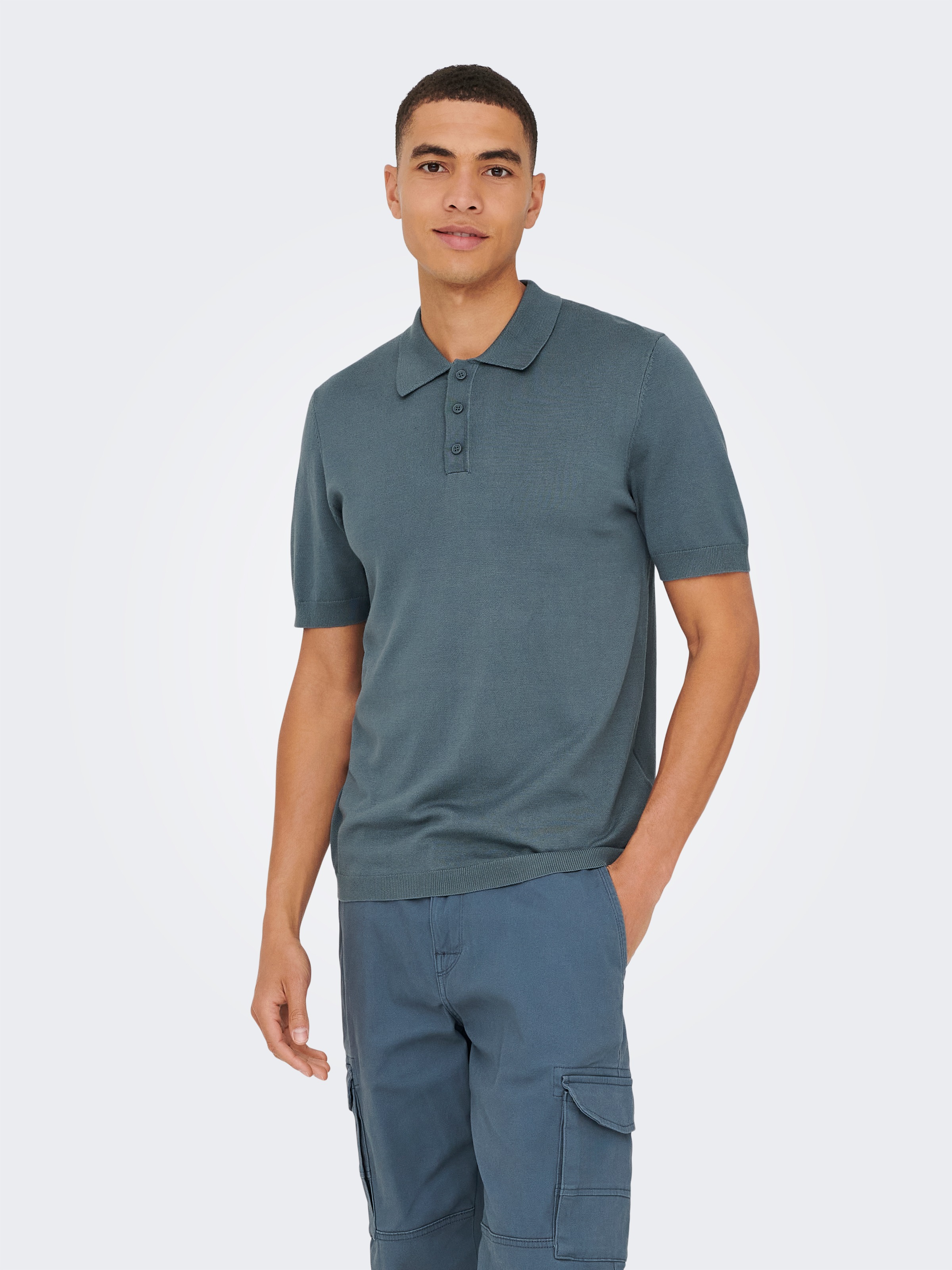 ONLY & SONS Poloshirt "ONSWYLER LIFE REG 14 SS POLO KNIT NOOS" günstig online kaufen