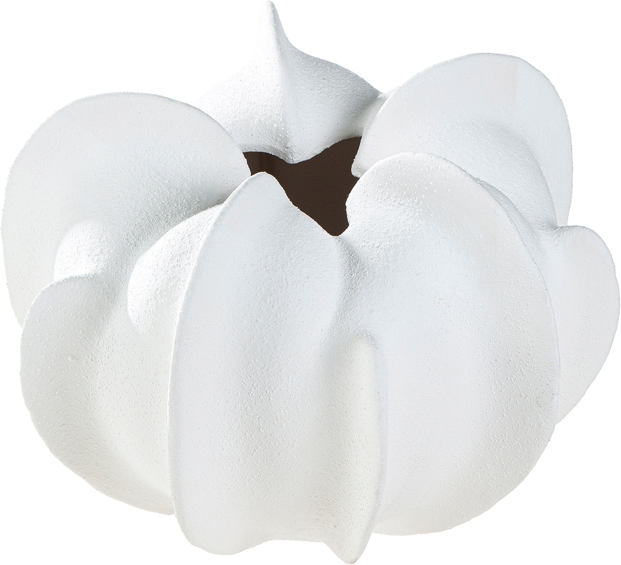 GILDE Tischvase »Vase Coquille weiß H. 20 cm« Blumenvase, Dekovase, Muscheloptik, maritim, modern, Geschenkartikel