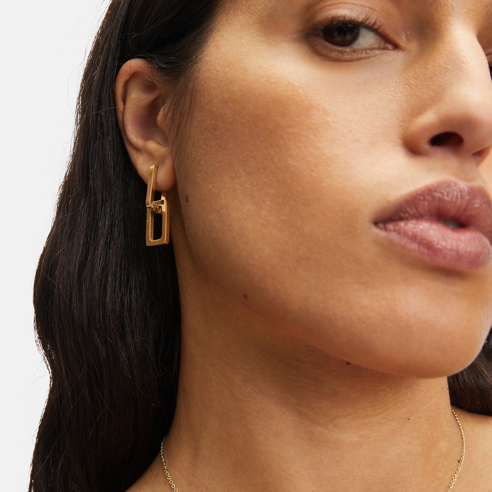 Liebeskind Berlin Paar Creolen »Schmuck Geschenk Edelstahl Ohrringe The Mini Link«, Einhänger abnehmbar