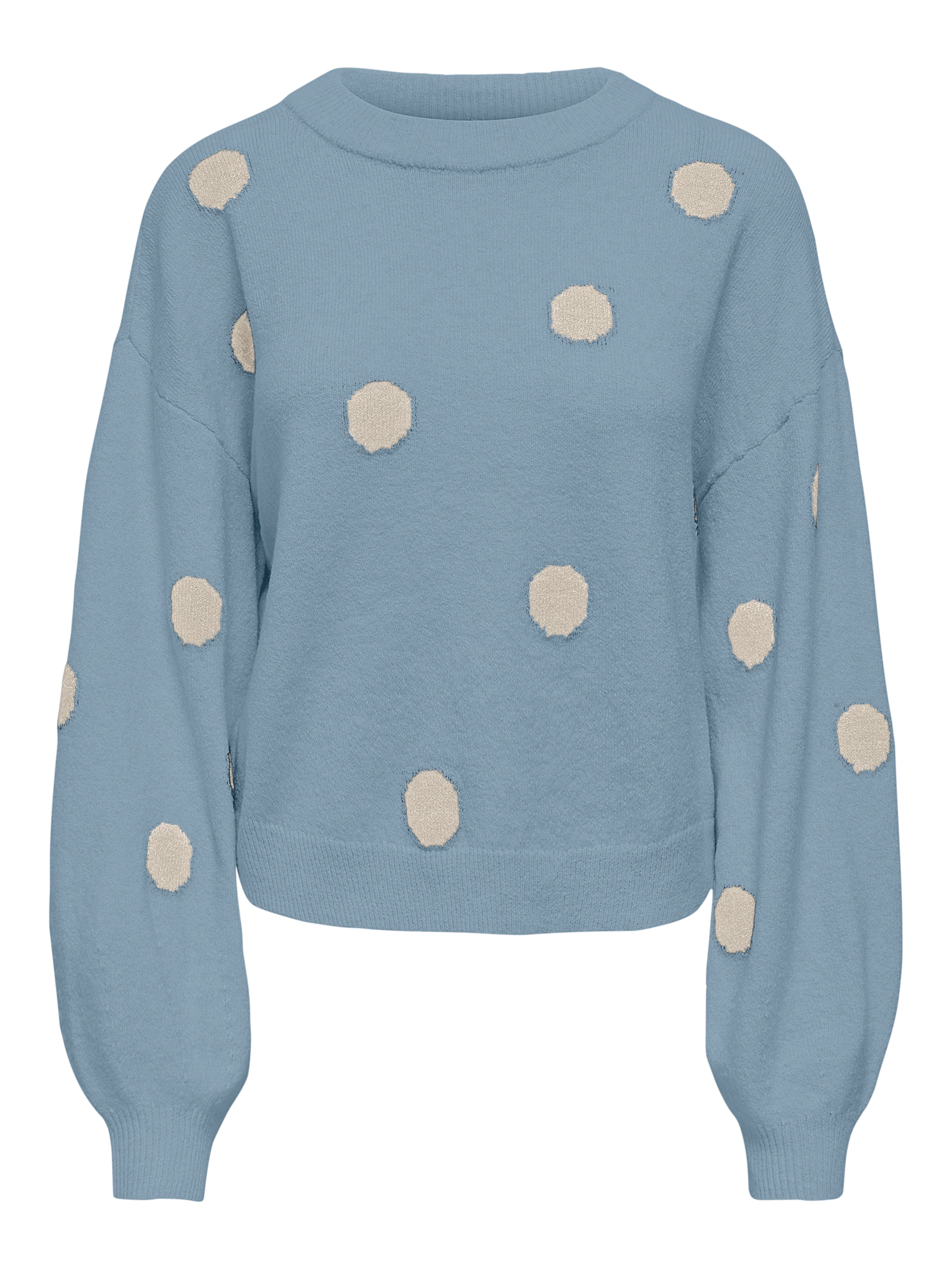 ONLY Strickpullover »ONLRICA LS DETAIL O-NECK CC KNT« Materialmix, regular fit