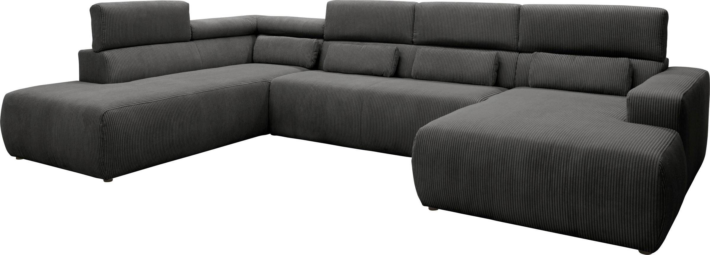 DOMO collection Wohnlandschaft Brandon viele Bezugsarten, incl. Nierenkissen, mit Kopfteilverstellung, wahlweise Sitztiefenverstellung