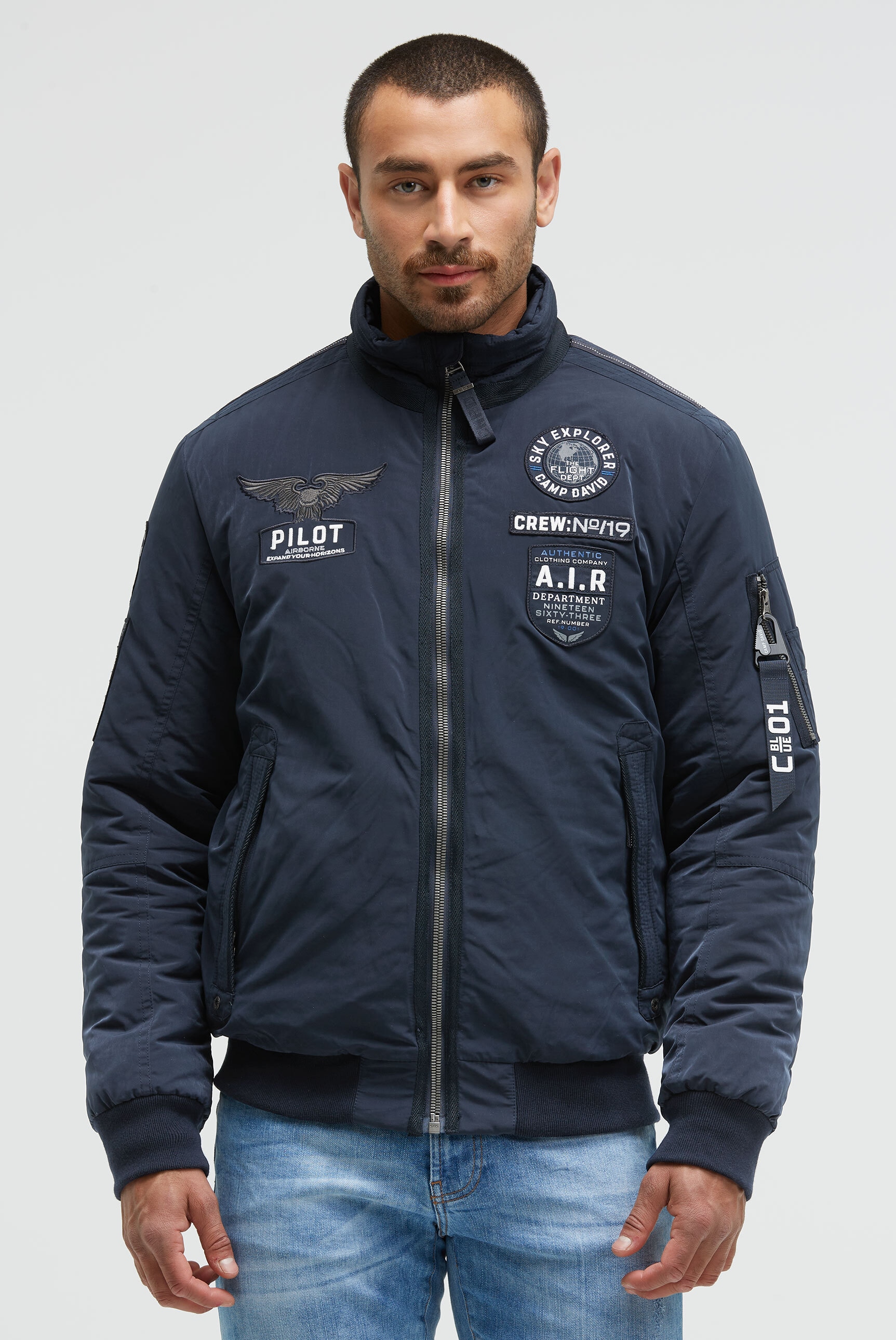 CAMP DAVID Outdoorjacke, ohne Kapuze, mit Ärmeltasche günstig online kaufen