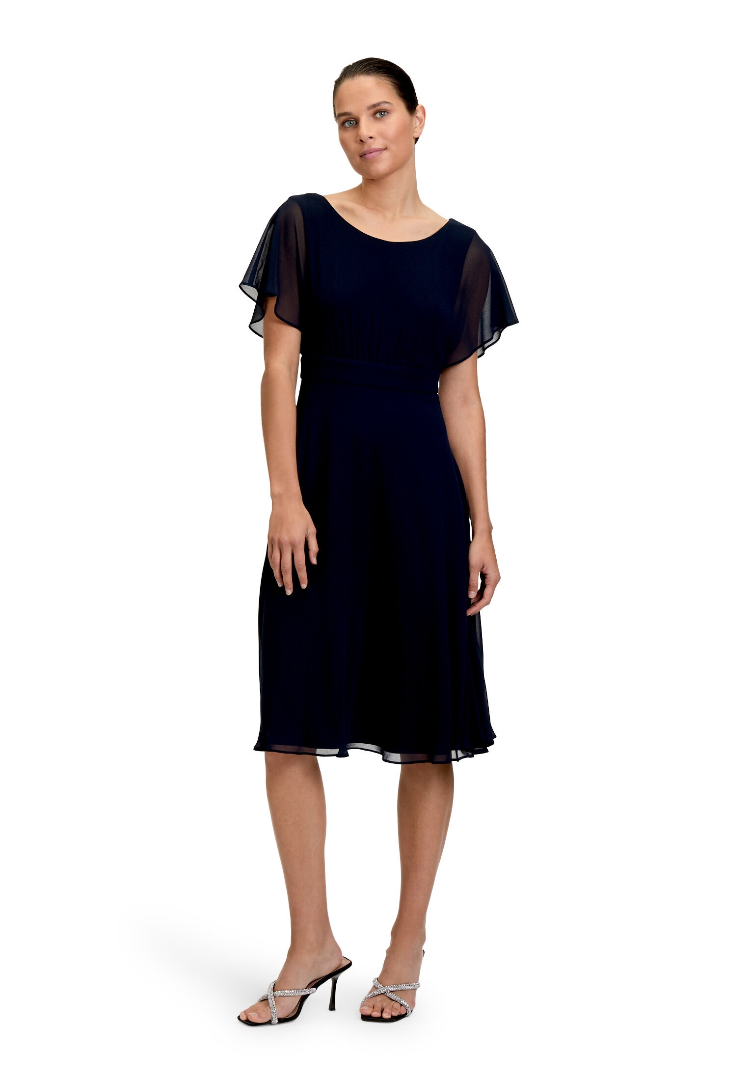 Vera Mont Cocktailkleid »Damen kurzarm« Ohne Tasche Raffung