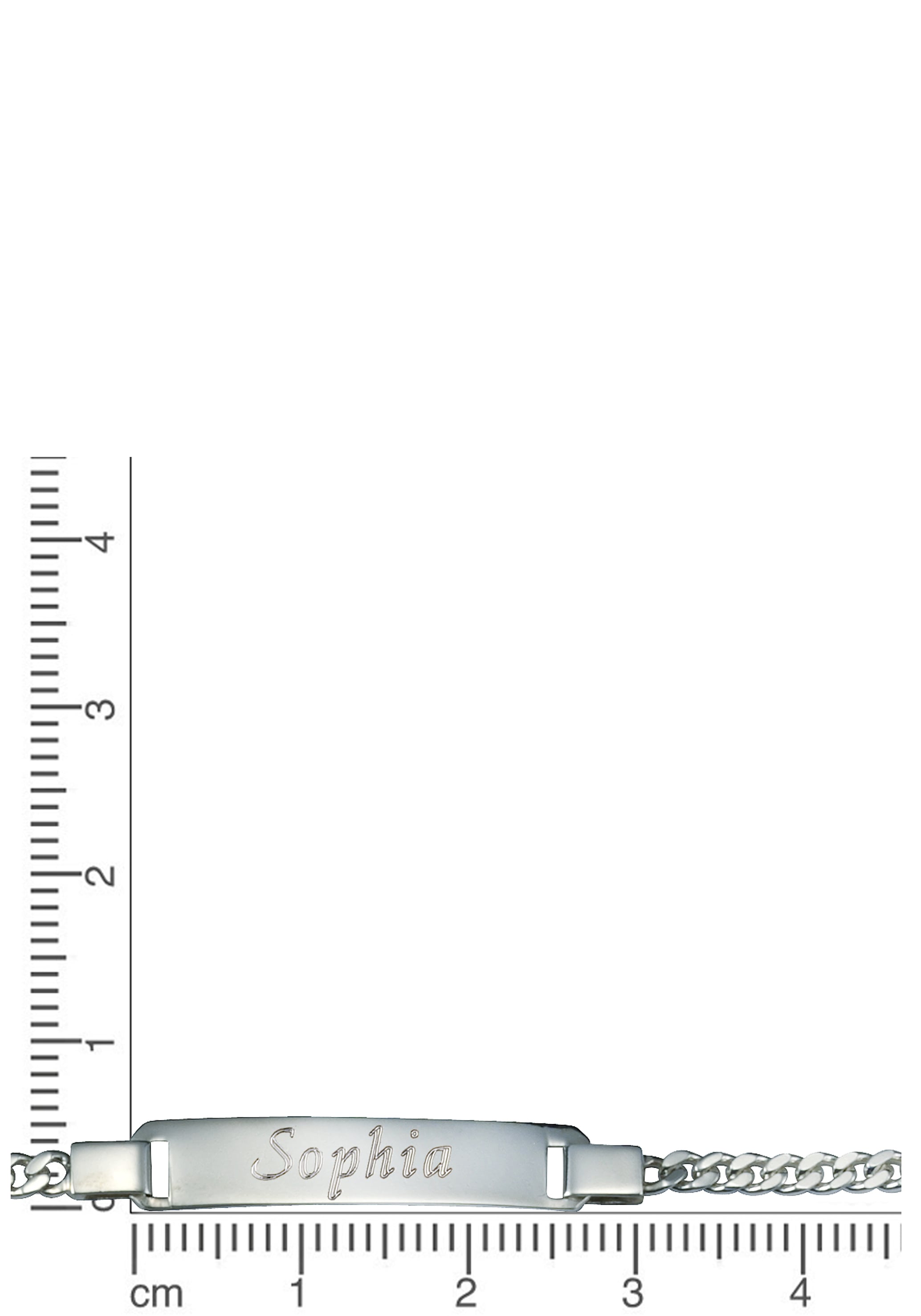 Firetti Armband mit BAUR Geburtstag Armkette Weihnachten Silber ID-Platte Anlass Mail Gravur GRAVURwunsch Geschenk per »Schmuck senden, 925 Panzerkette«, Taufe 