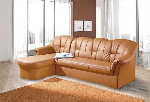 DOMO collection Ecksofa Papenburg L-Form, in großer Farbvielfalt, wahlweise mit Bettfunktion