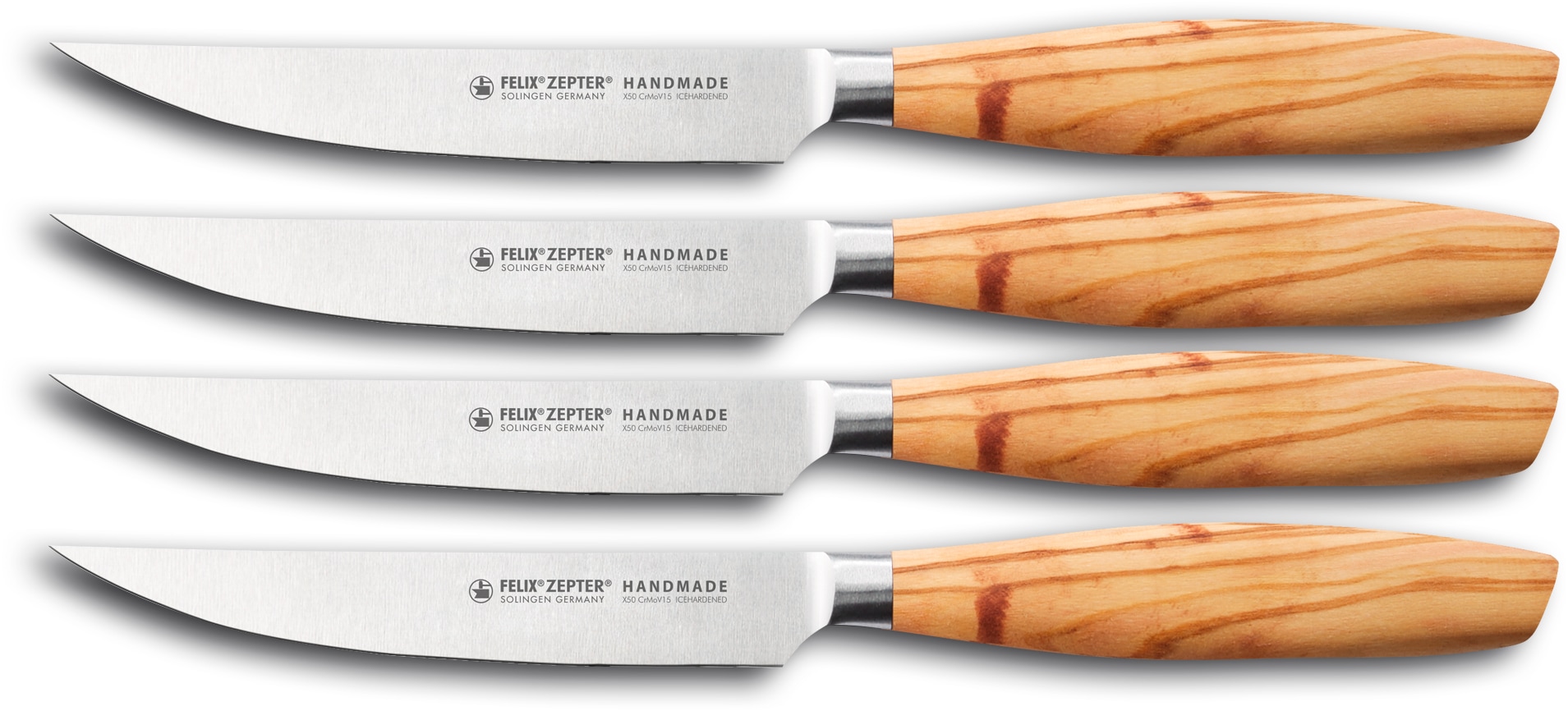 Felix Solingen Steakmesser "SIZE S OLIVE" Handmade in Solingen, lebenslange günstig online kaufen
