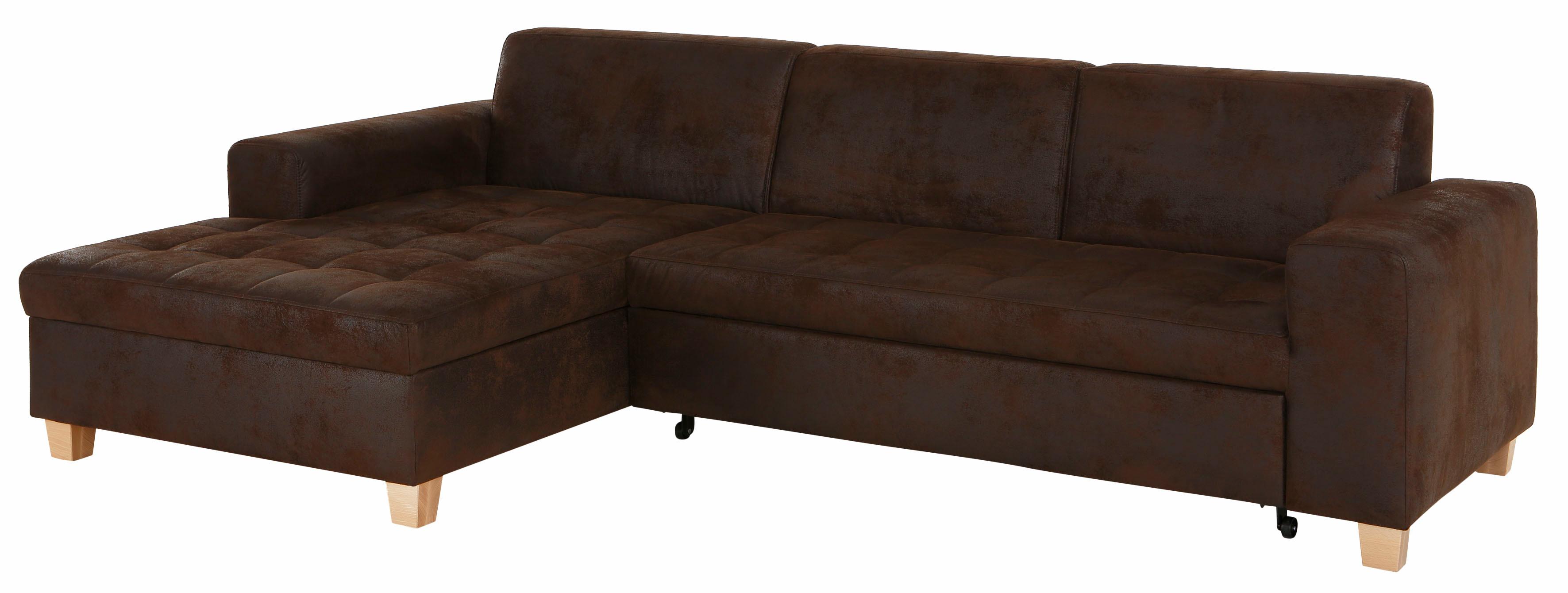 Thumbnail - Home affaire Ecksofa "Corby L-Form" wahlweise mit Bettfunktion, Steppung auf Sitzfläche