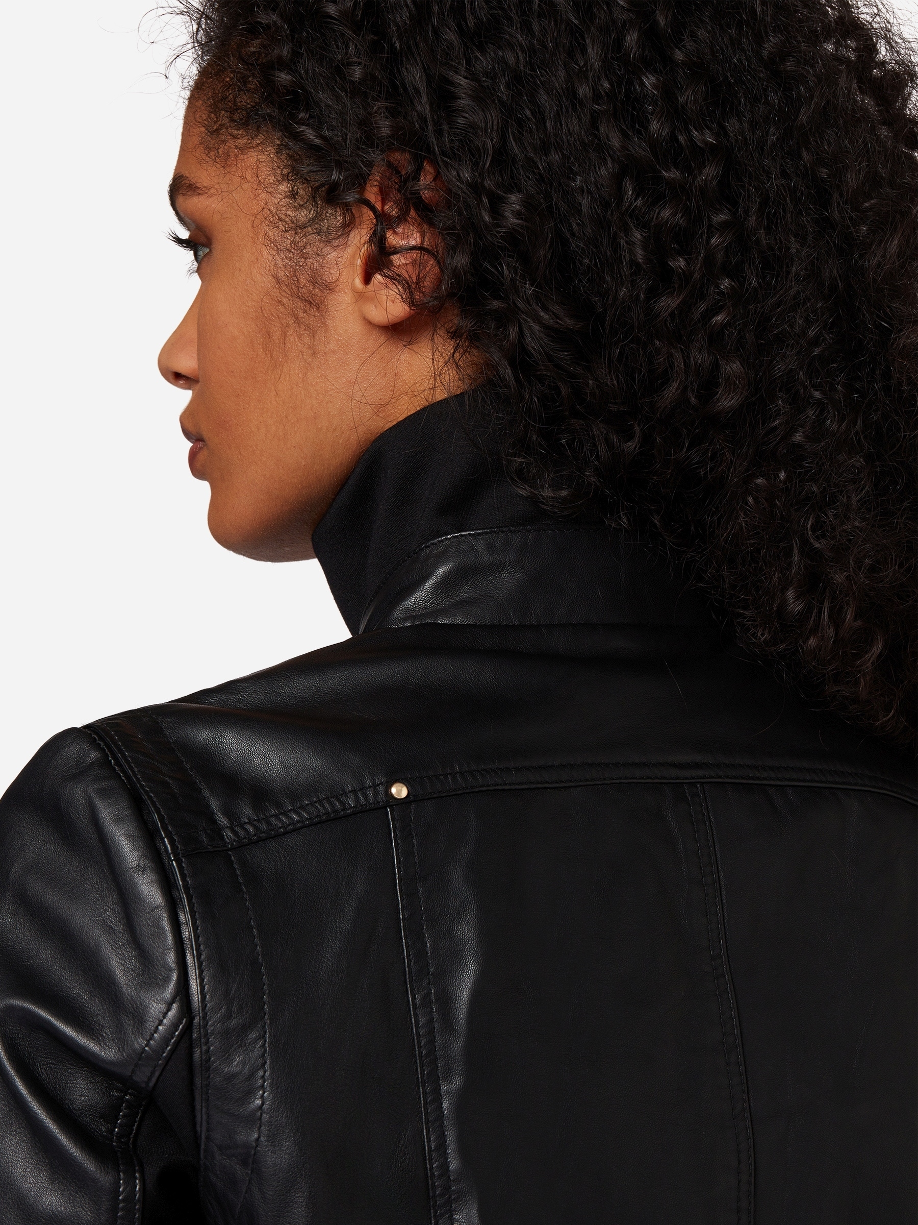 RICANO Kurzjacke »Lederjacke Cara« ohne Kapuze Handgefertigt aus echtem Leder