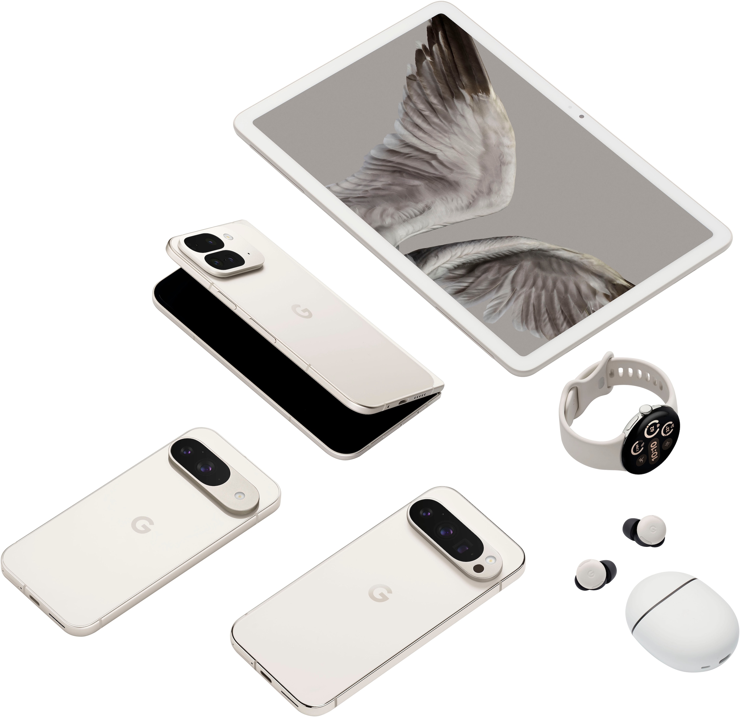 Google Smartphone »Google Pixel 9, 128 GB«, porcelain