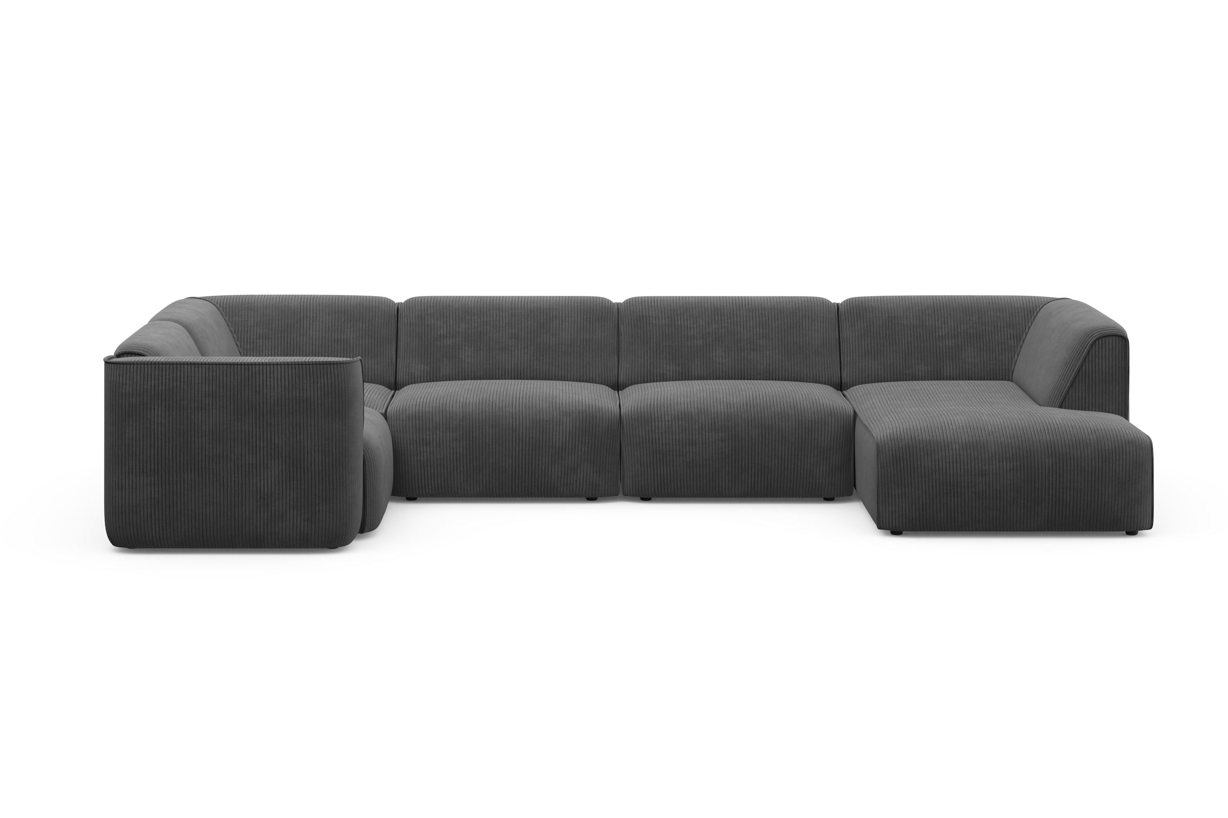 RAUM.ID Wohnlandschaft »Merid U-Form, jederzeit durch Module erweiterbar, B/T/H: 367/206/70 cm«, als Modul oder separat verwendbar, für individuelle Zusammenstellung