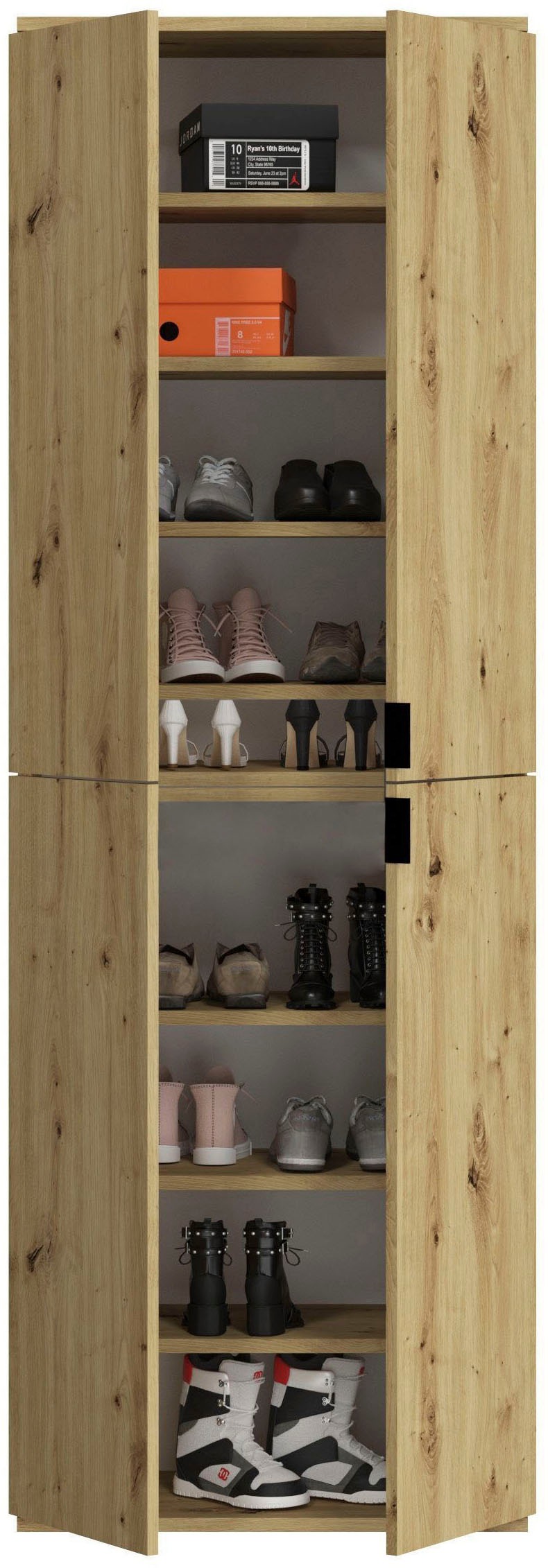 INOSIGN Garderoben-Set »Trondheim, Breite 243 cm, 5-teilig, bestehend aus:« Set, 4 Stk. tlg.