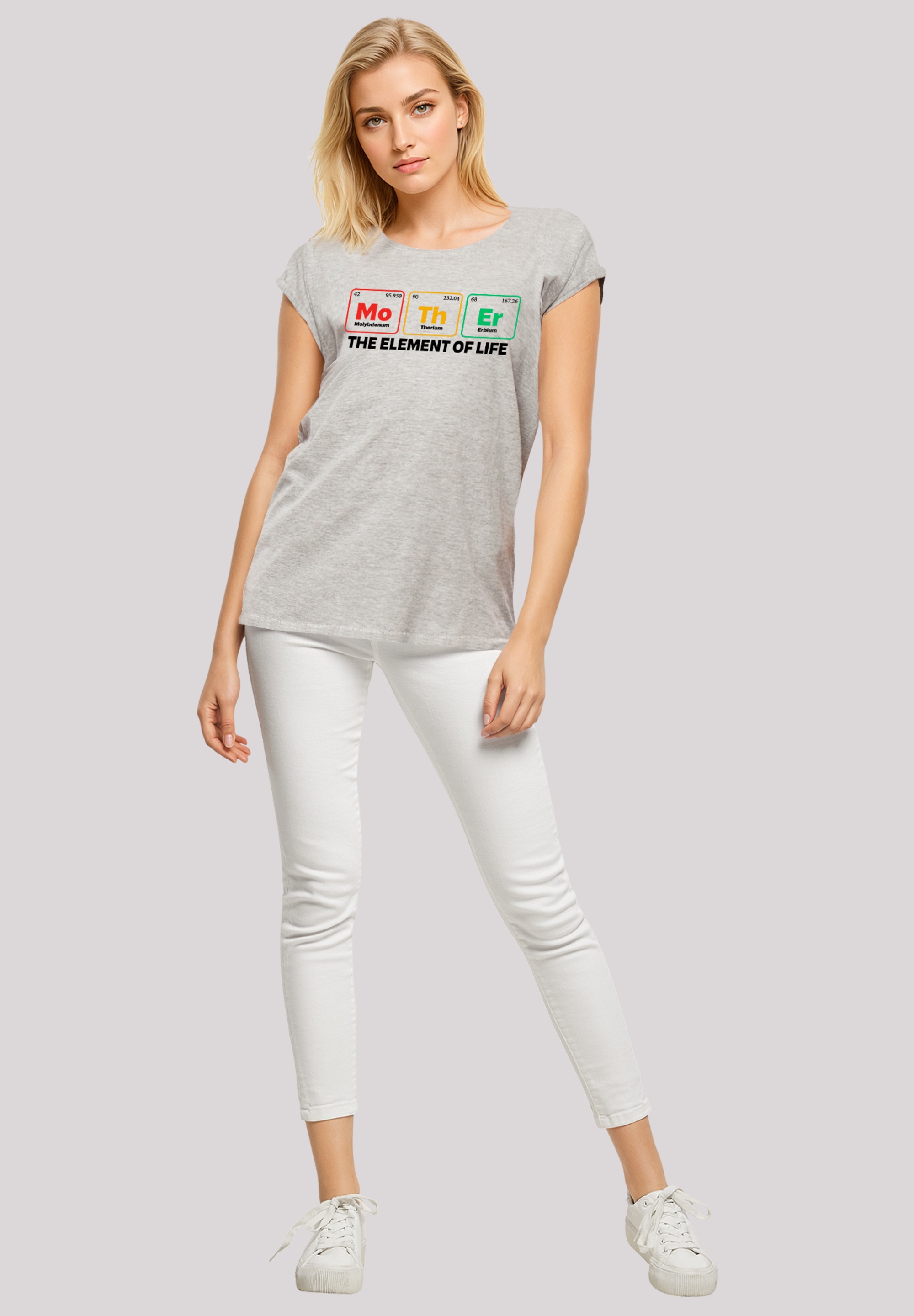 F4NT4STIC T-Shirt »Mothers Day Minimalist Periodic Table Geeky Mom«, Premium Qualität