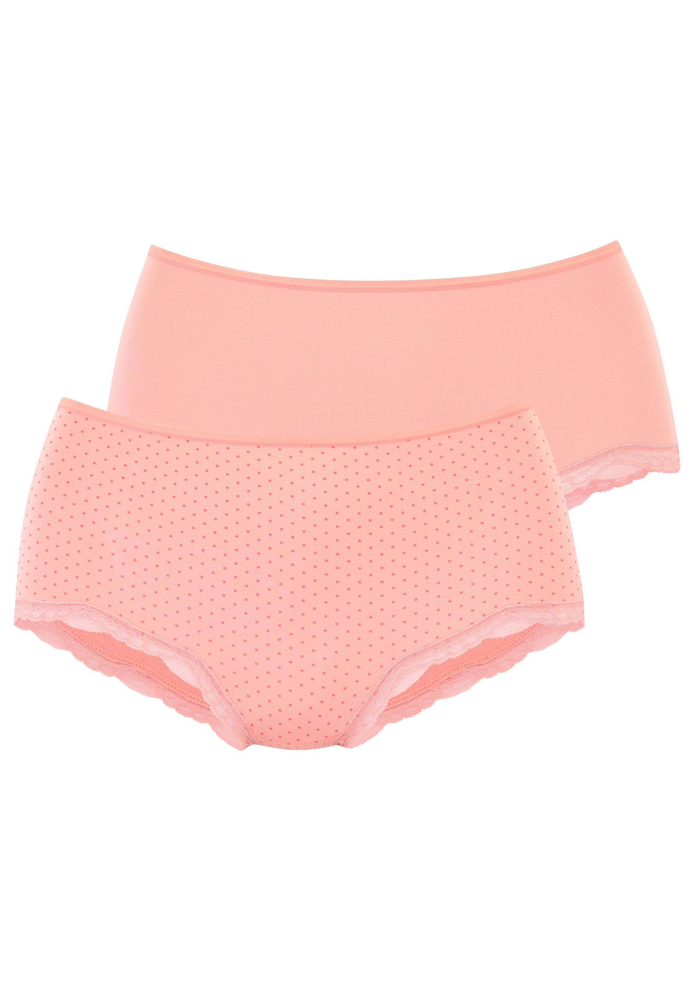 LASCANA Taillenslip 2er-Pack, aus hochwertiger Modal-Qualität mit Spitze