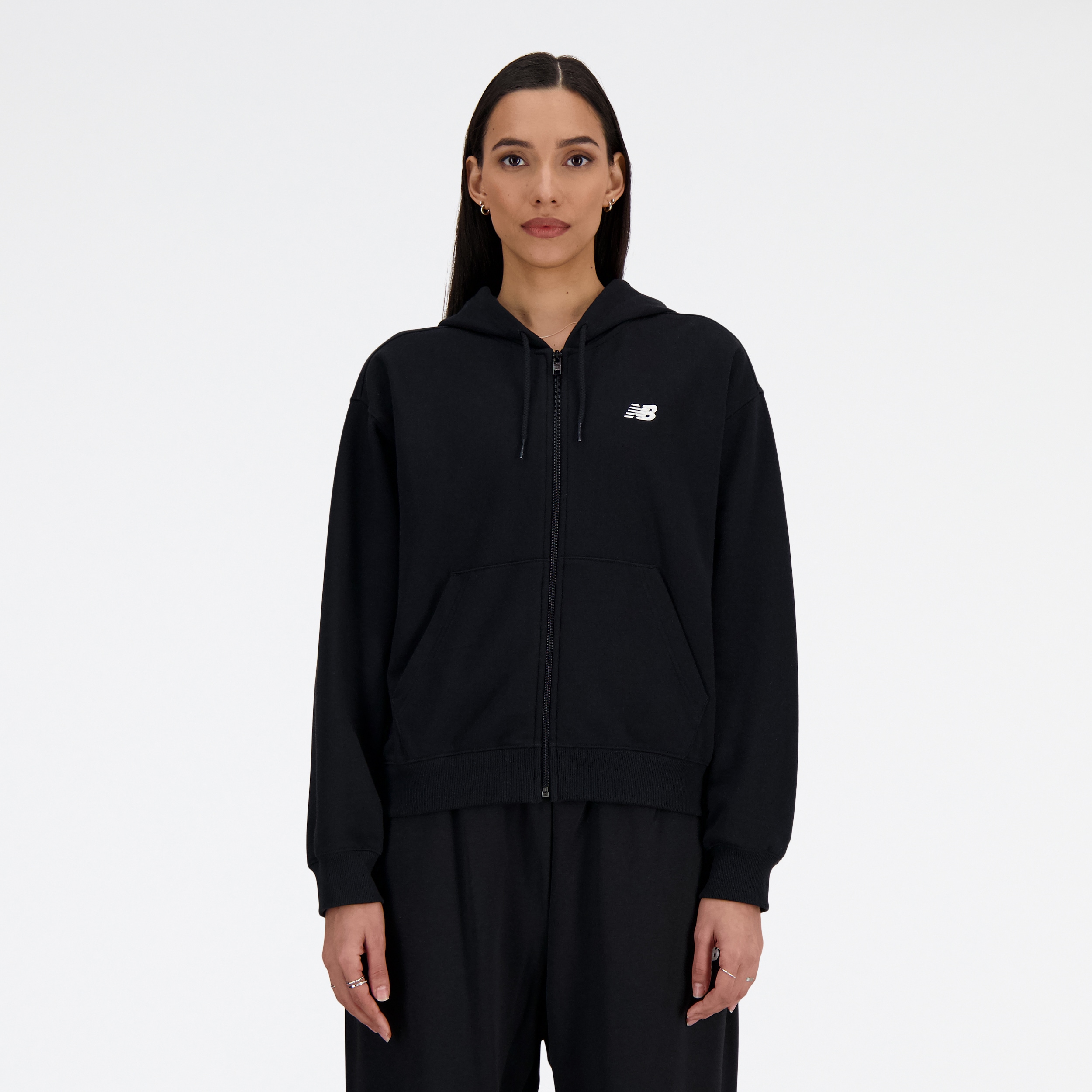 New Balance Sweatjacke "Sport Essentials French Terry Full Zip" mit durchgehendem Reißverschluss, aus Baumwolle und Polyester