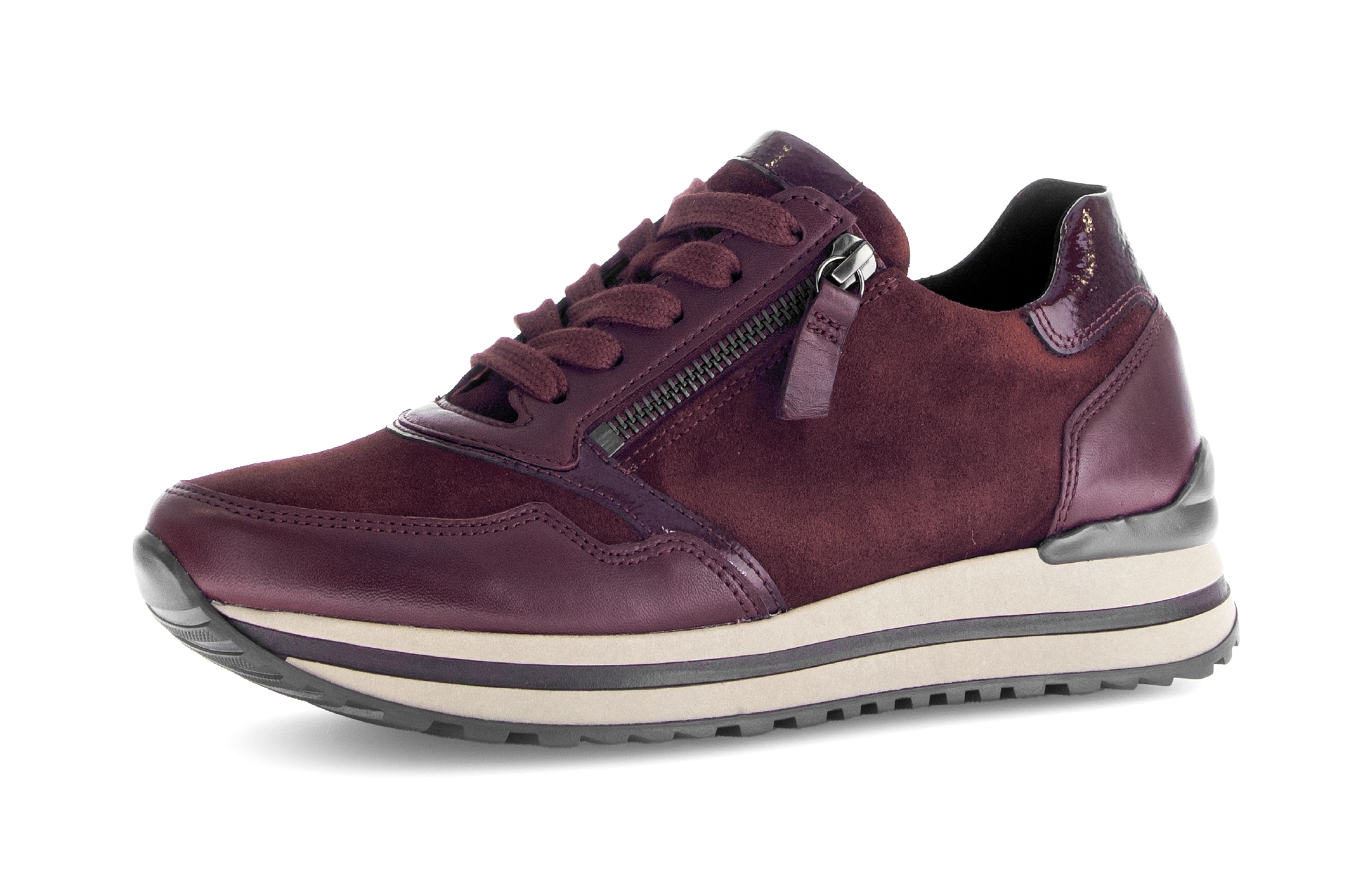 Gabor Plateausneaker "TIURIN", Schnürschuh, Halbschuh, Komfortschuh Weite H günstig online kaufen