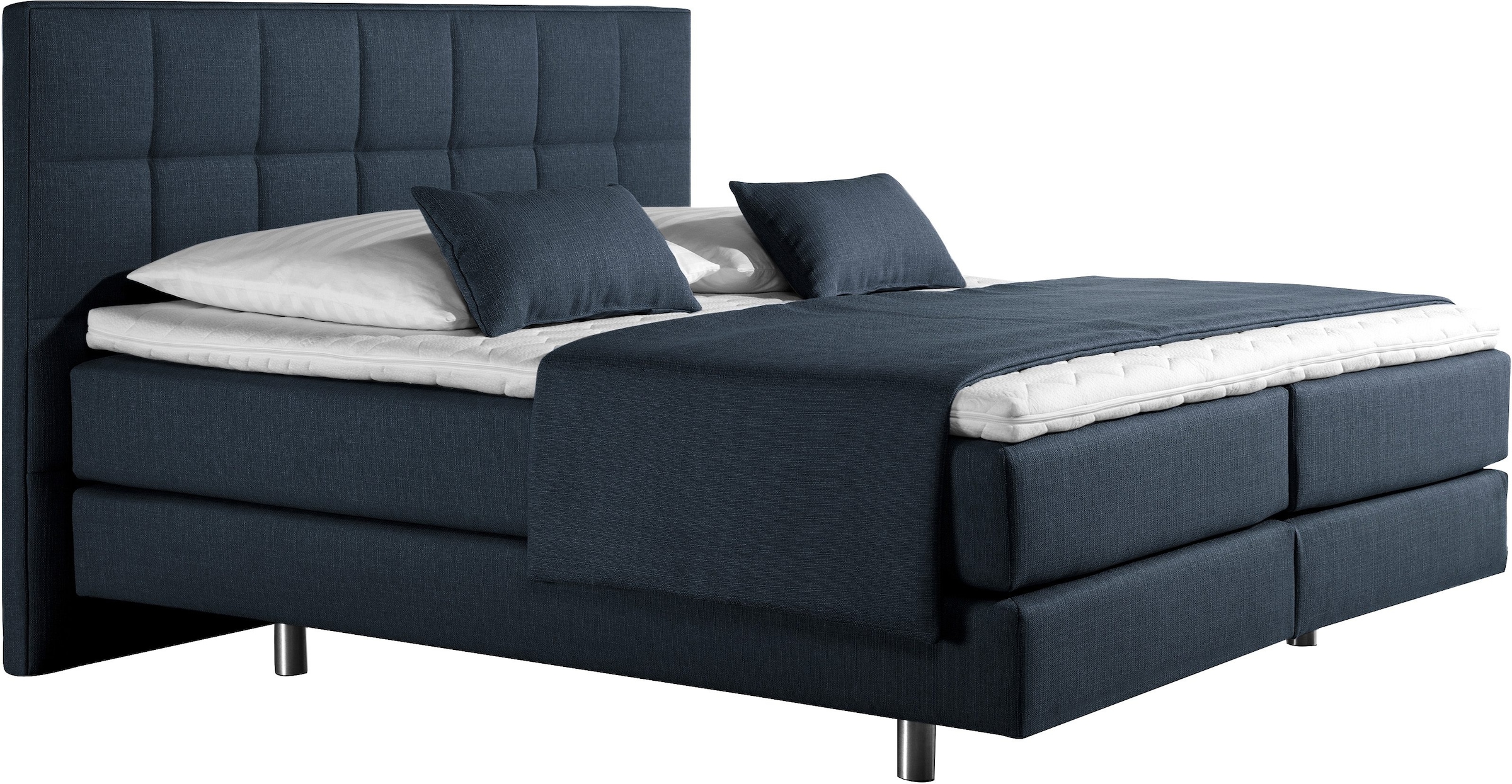INOSIGN Boxspringbett »Neon«, in 3 Matratzenarten, feine Steppung im Kopfteil, 2 Härtegrade