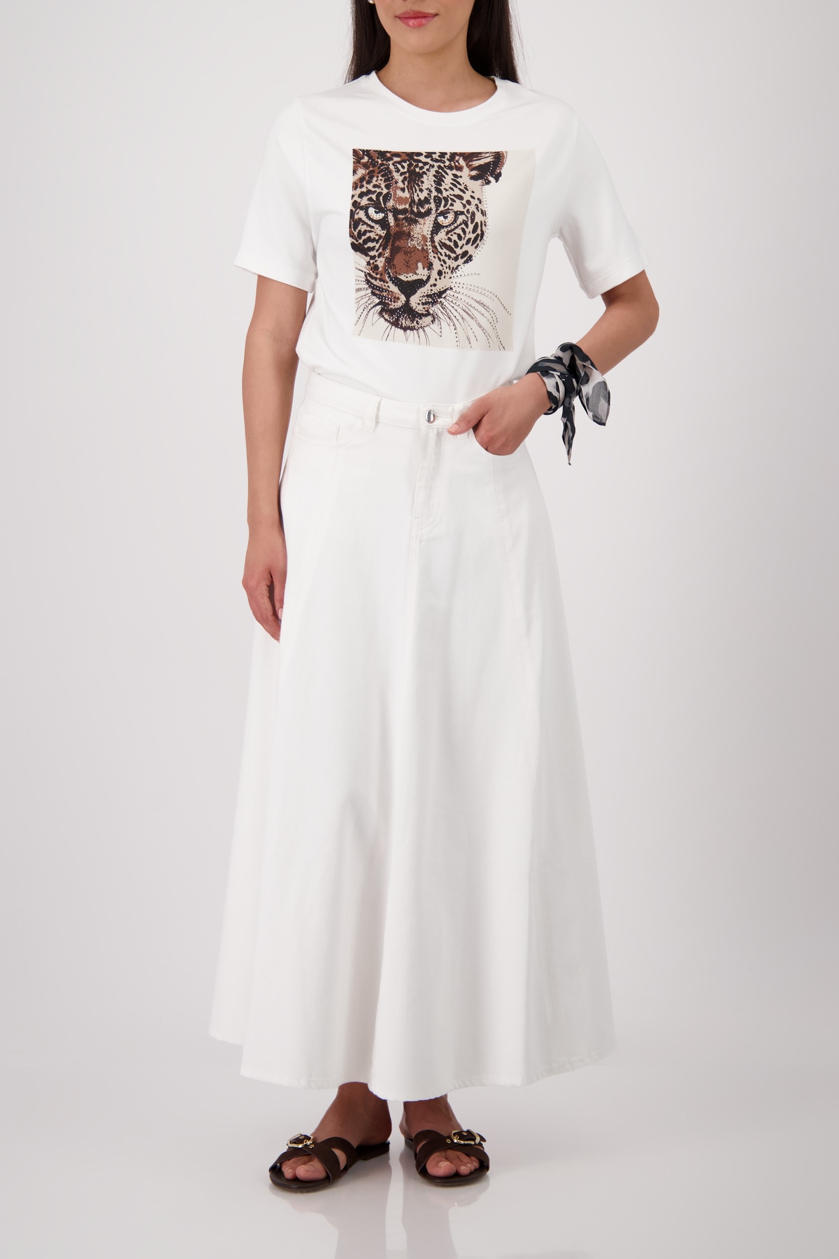 Monari T-Shirt »Shirt Leo« Regular fit mit Leoparden-Print