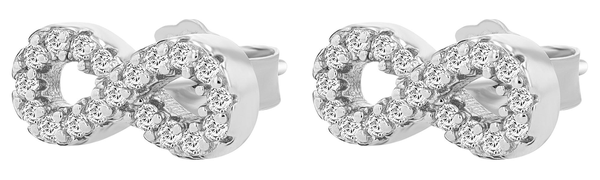 Adelia´s Paar Ohrhänger "Damen Ohrringe – Ohrstecker Unendlichkeitszeichen günstig online kaufen