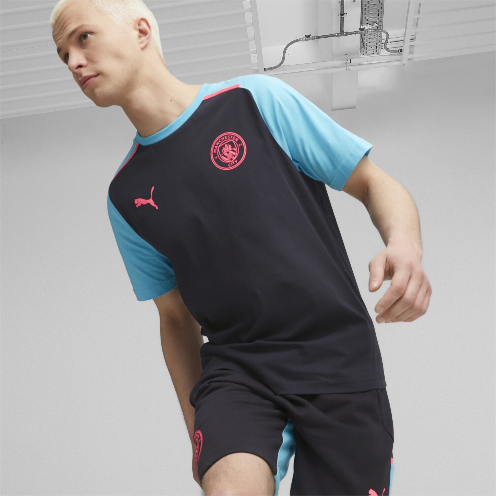 PUMA T-Shirt »Manchester City Football Casuals T-Shirt Herren«