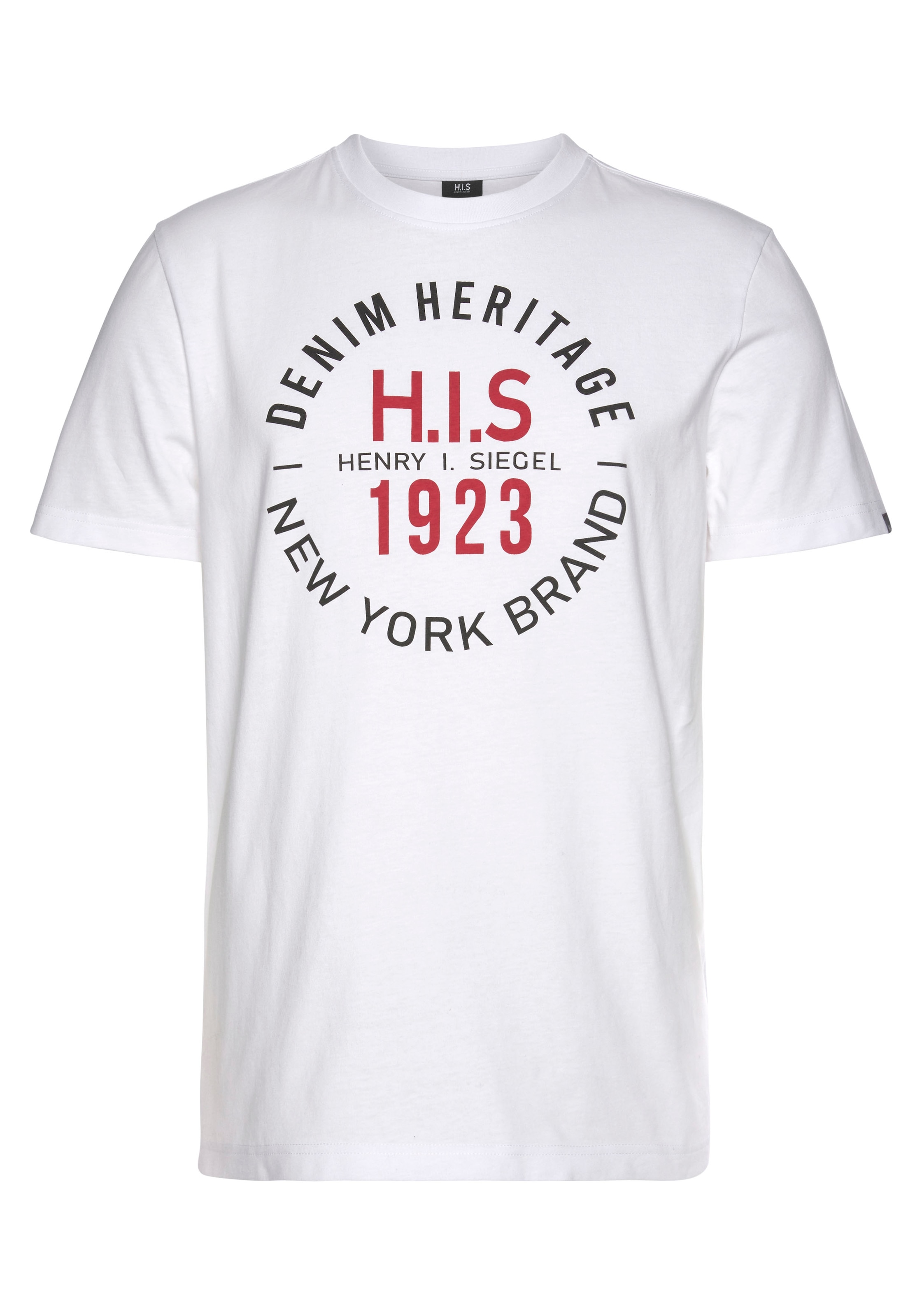 H.I.S Rundhalsshirt, mit Markenprint