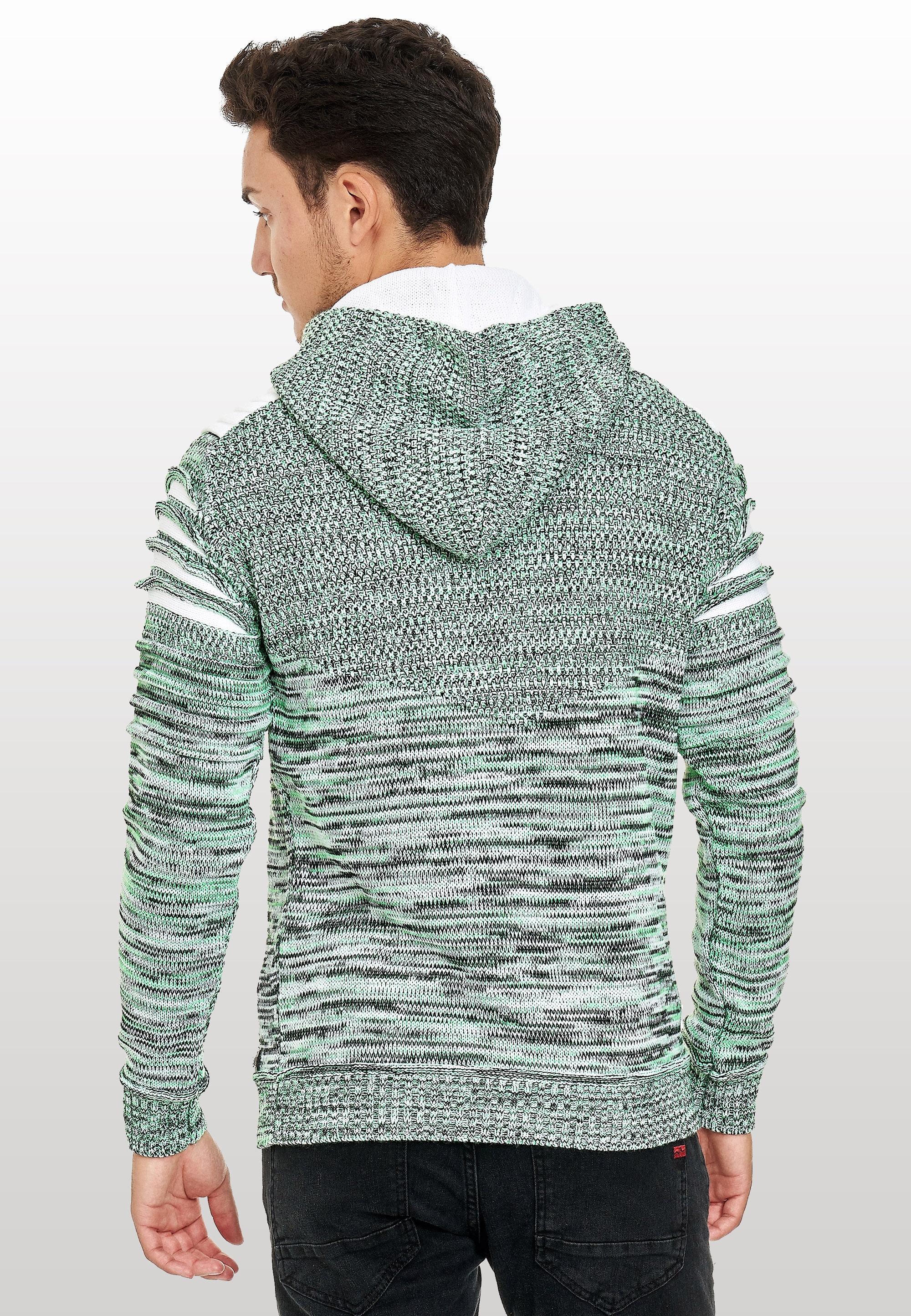 | bestellen ▷ Kapuzensweatshirt, Neal modernem Strickdesign BAUR Rusty in