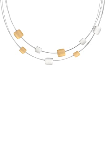 Collier »Schmuck Geschenk Halsschmuck Halskette Halsreif mehrreihig bicolor«