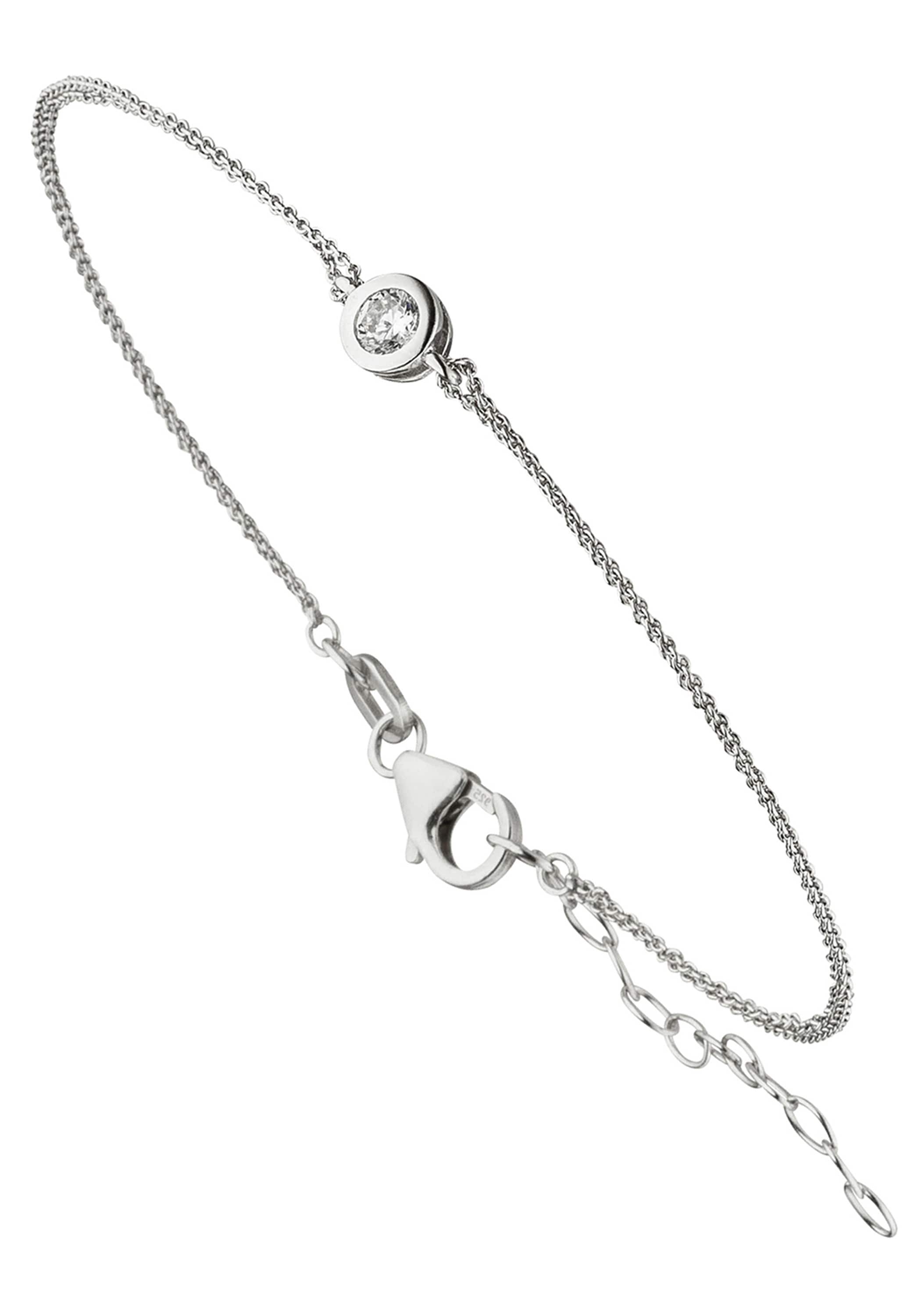 JOBO Armband »Armband mit Zirkonia«, 925 Silber 19 cm online kaufen | BAUR