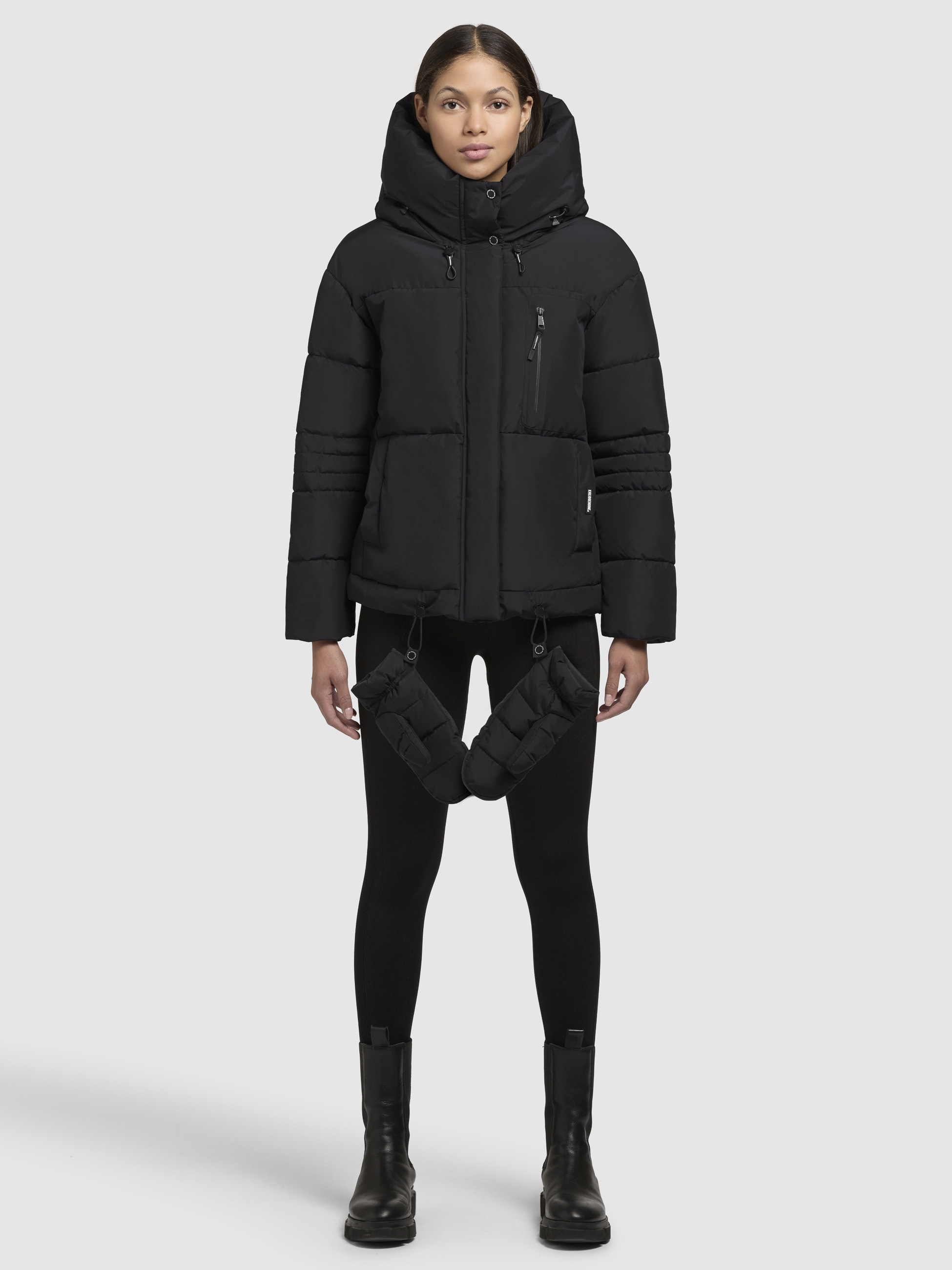 khujo Steppjacke "PEEKE WITH GLOVES" mit Kapuze günstig online kaufen