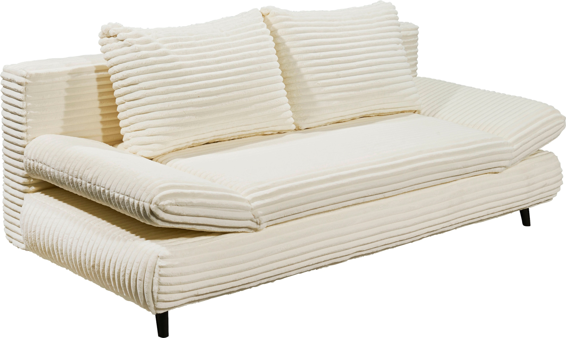 ED EXCITING DESIGN Schlafsofa »Sunny«, mit Bettkasten, Armteilverstellung & 2 Rückenkissen