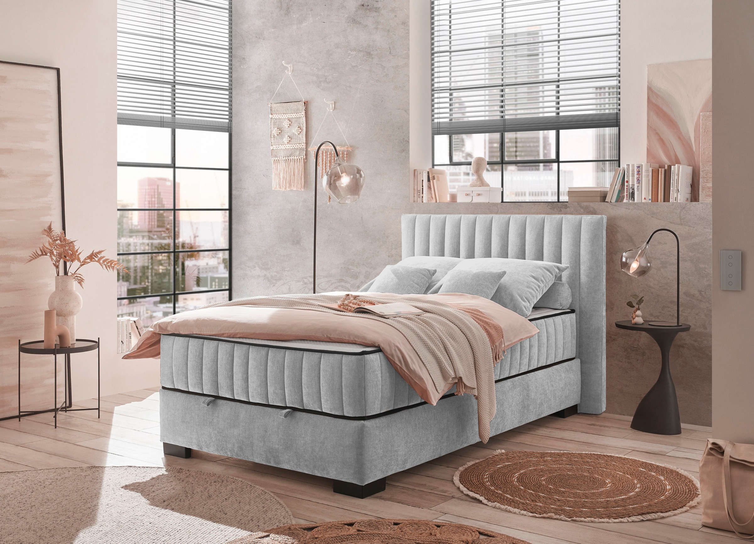 ED EXCITING DESIGN Boxbett »Nagol«, mit Bettkasten, mit Wendematratze, erhältlich in verschiedenen Breiten