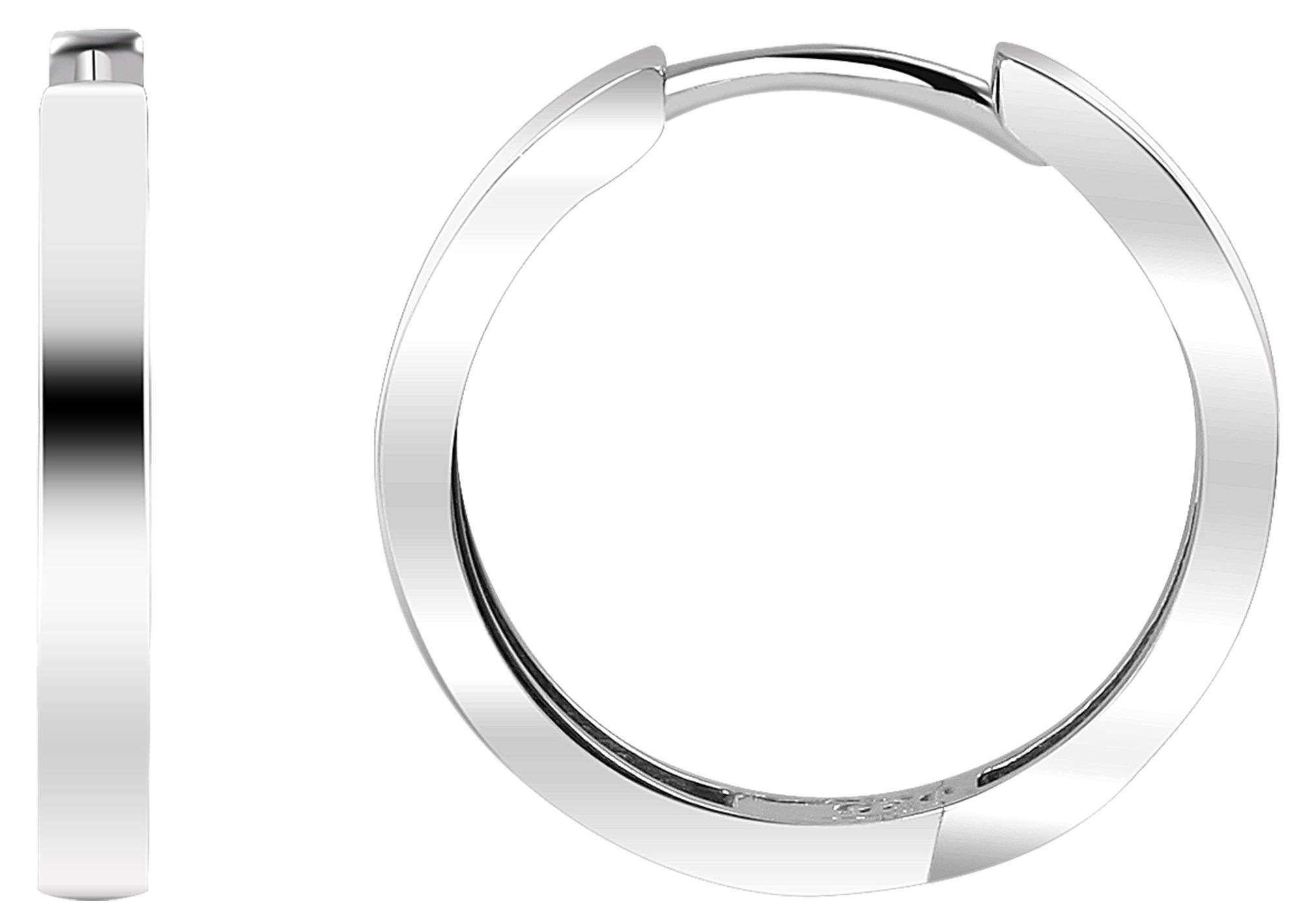 Adelia´s Klappcreolen »Damen Ohrringe – Klappcreole aus 925 Silber« Perfekt zum Verschenken an besondere Menschen