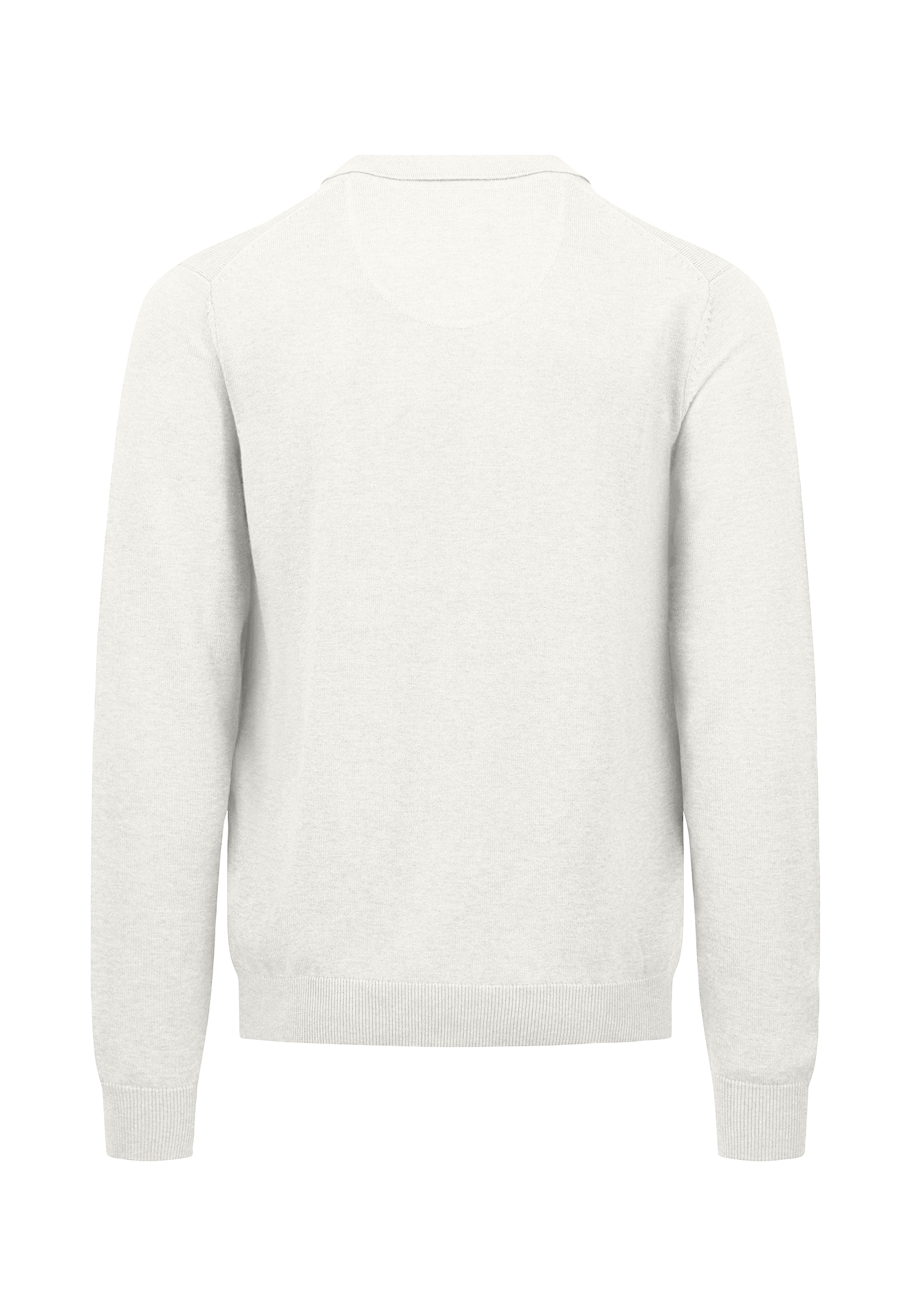 FYNCH-HATTON Strickpullover aus Baumwolle, mit Polokragen und kurzer Knopfleiste
