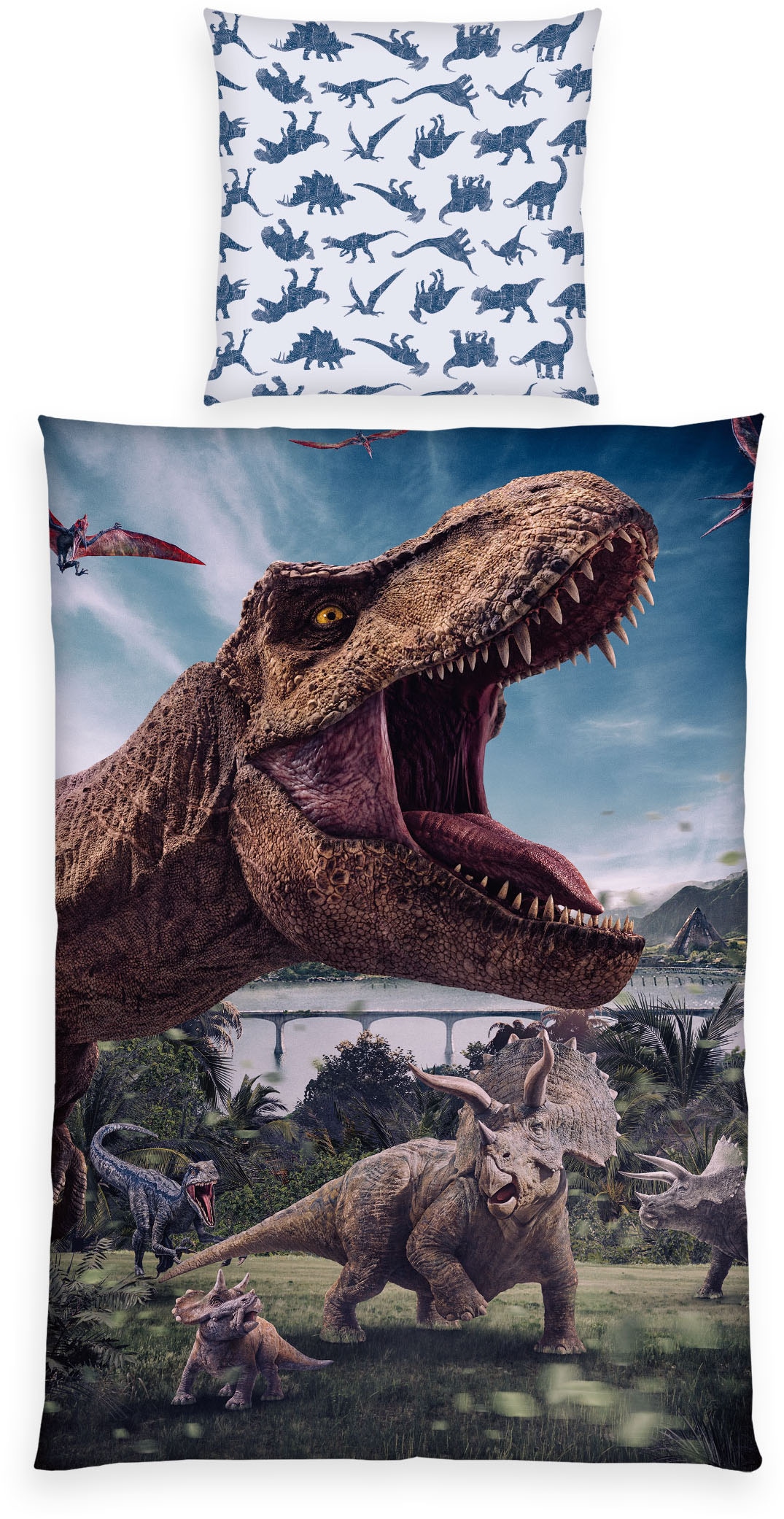Jurassic World Bettwäsche "Jurassic World" 2 Stk. Wendebettwäsche günstig online kaufen