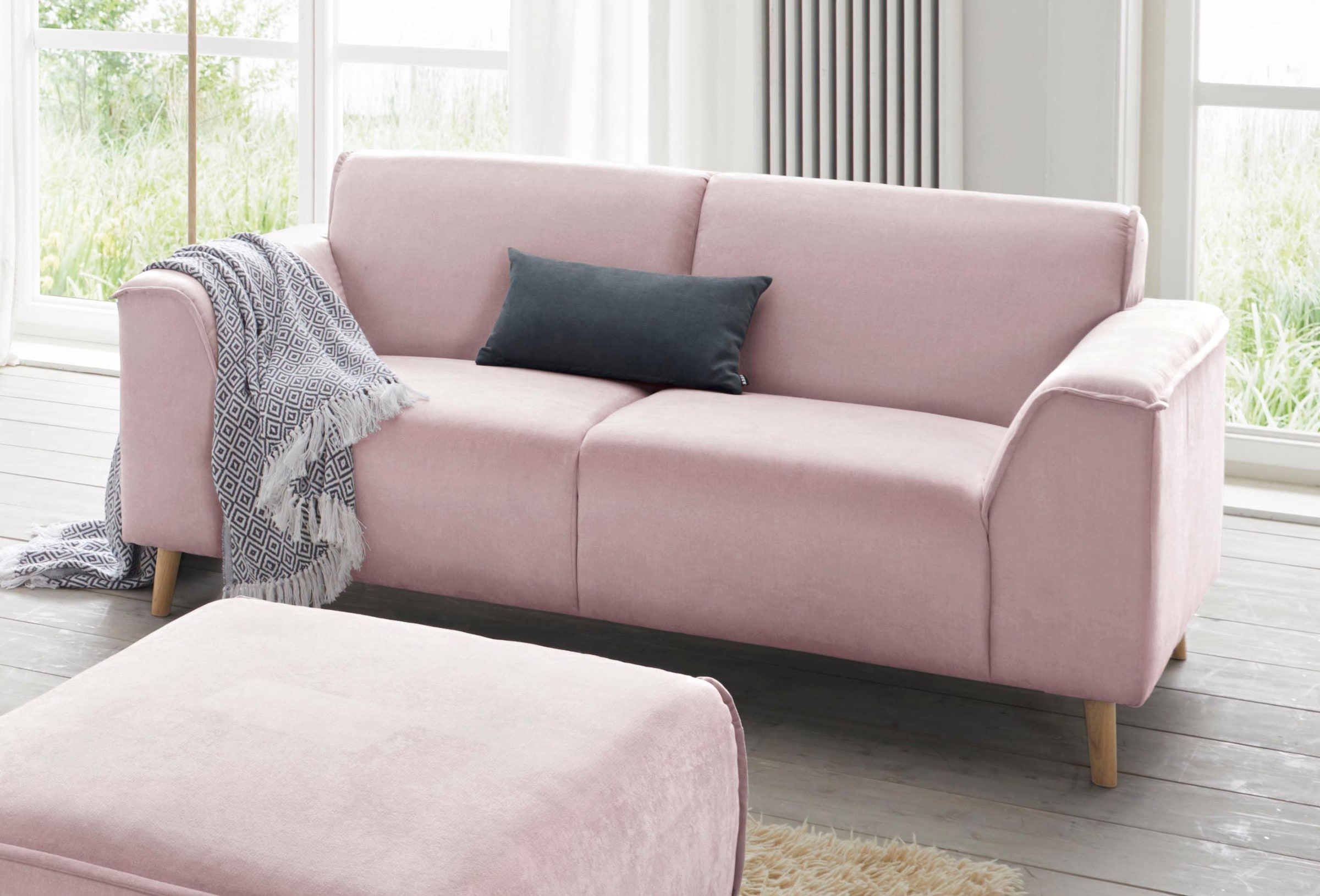 andas 2-Sitzer "Janek Scandic Design, elegant und zeitlos", mit Federkern u günstig online kaufen