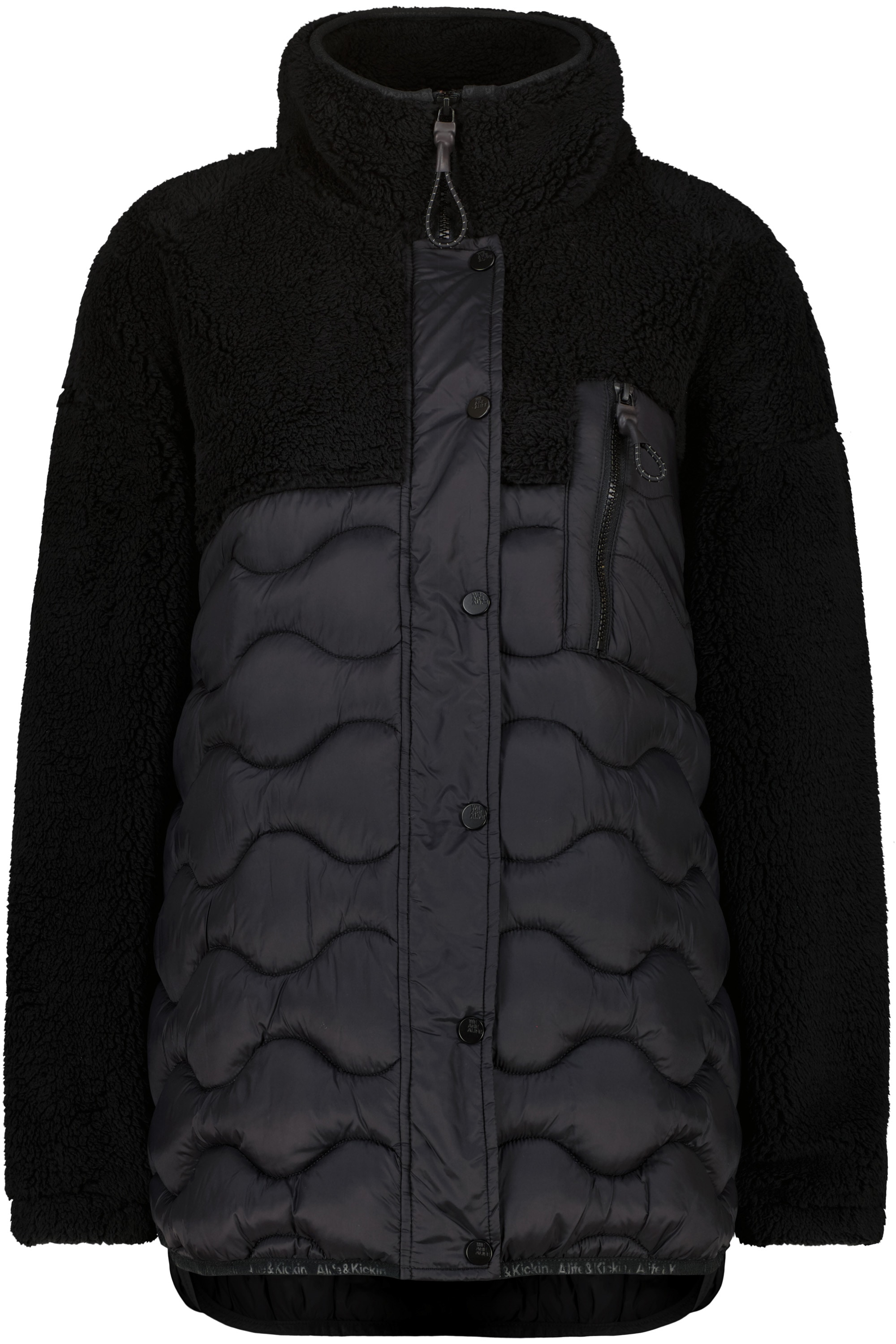 Winterjacke »Damen EveAK G«, Stylische Teddy-Plüsch Übergangsjacke in lässiger Passform