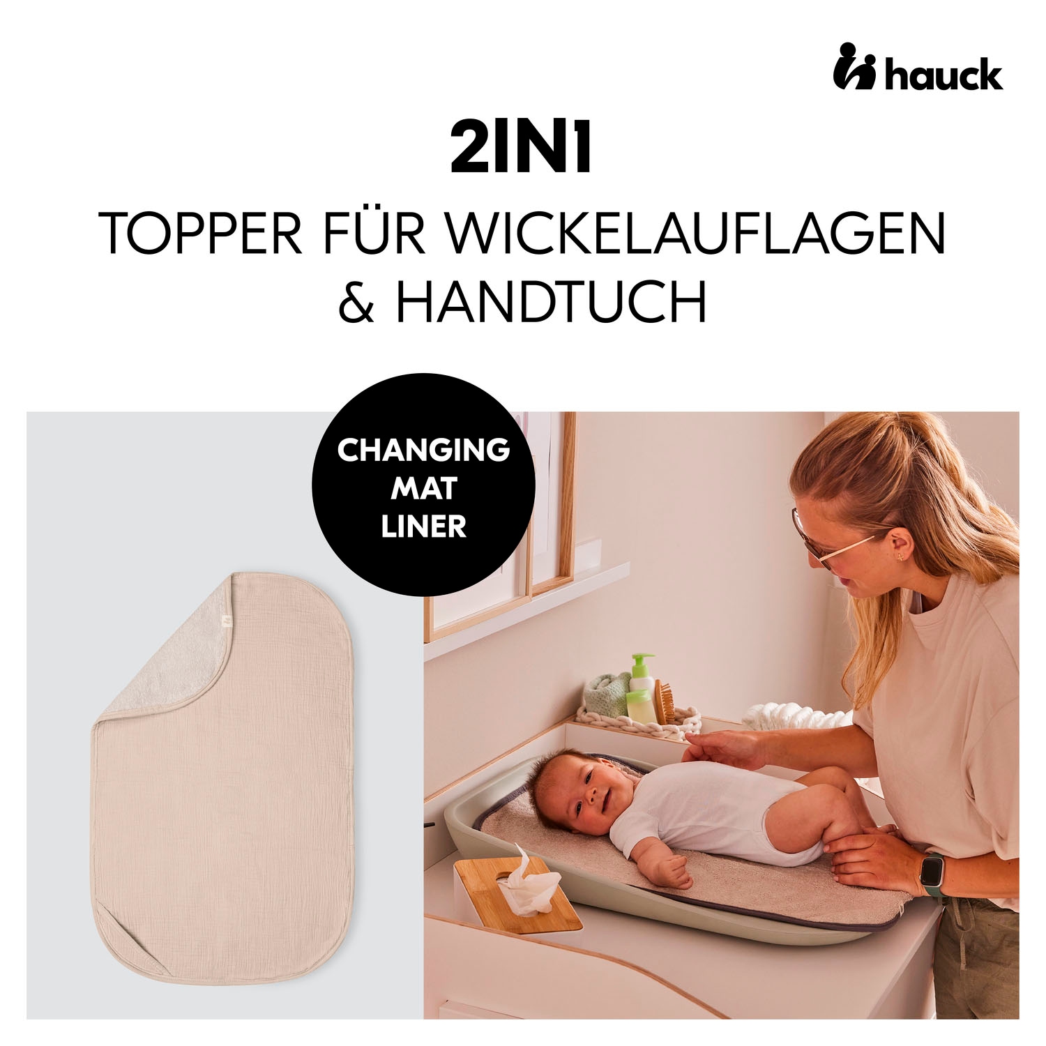 Hauck Wickelauflagenbezug »Changing Mat Liner«