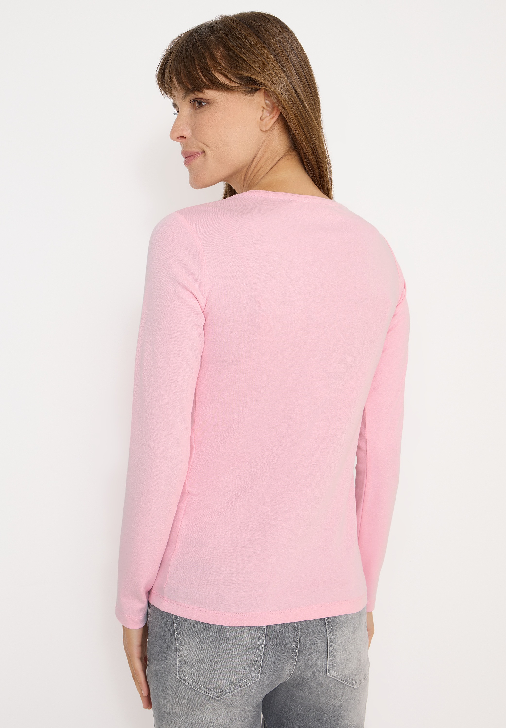 Cecil Langarmshirt aus reiner Baumwolle günstig online kaufen